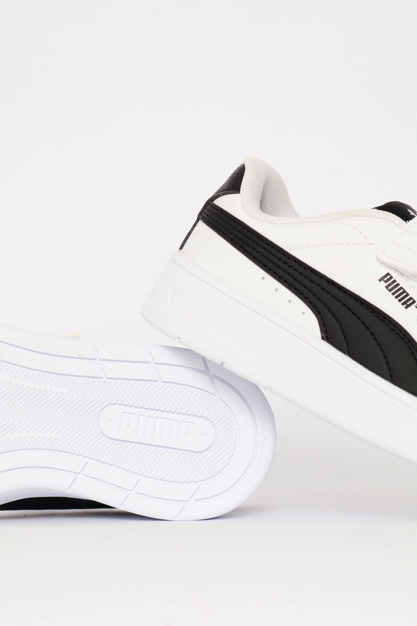 Pre-Boys Court Classic Clean AC Plus Sneaker - White/Black - Image 2