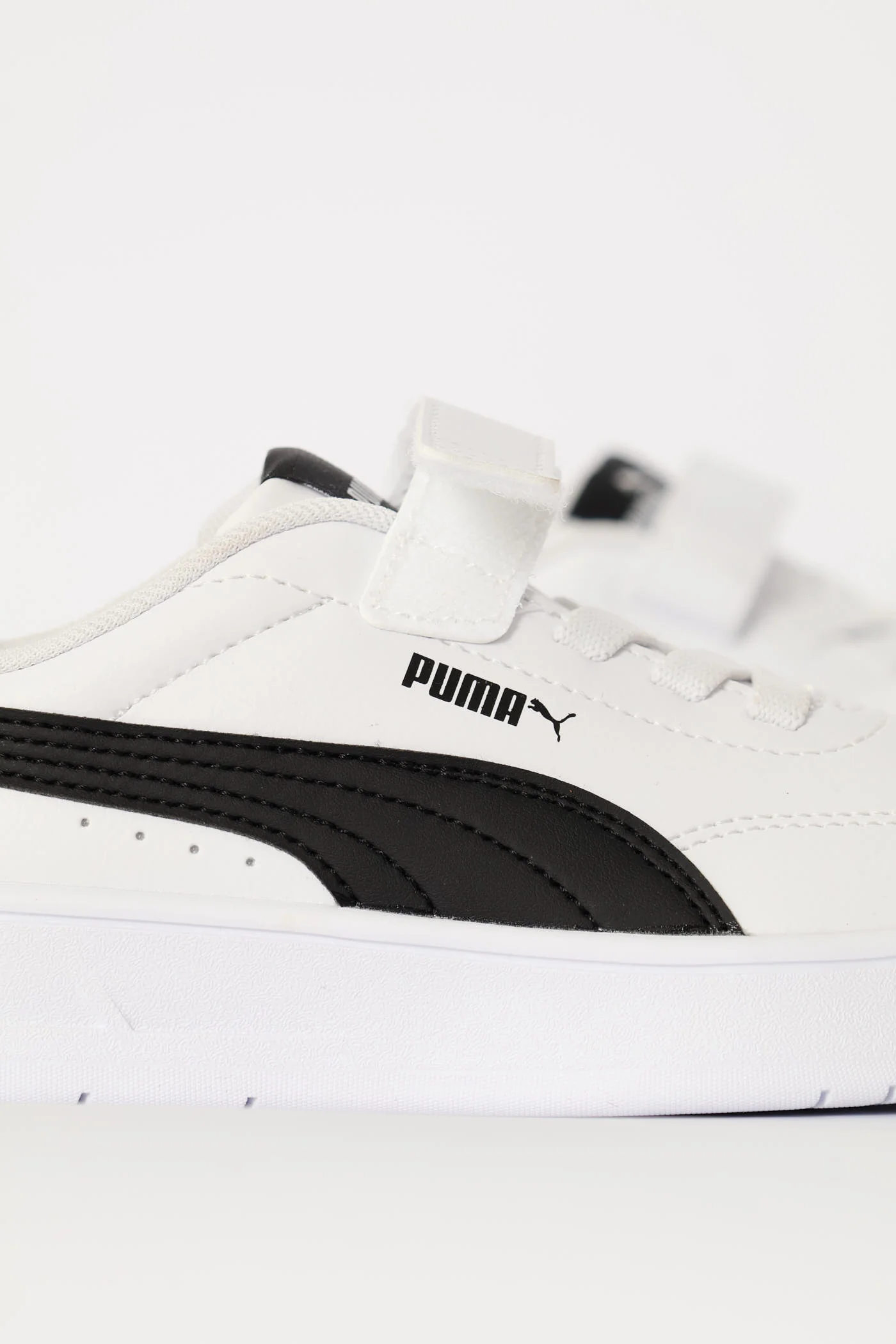 Pre-Boys Court Classic Clean AC Plus Sneaker - White/Black - Image 4