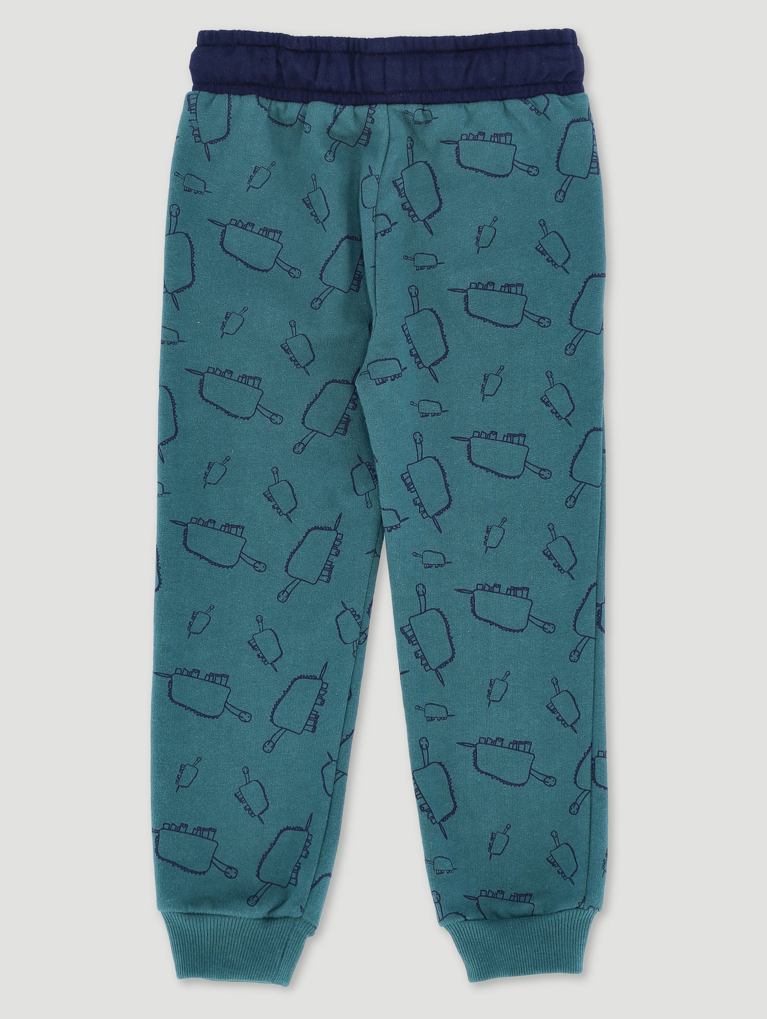 Pre-Boys Danasoli Print Jogger - Teal/Navy - Image 2