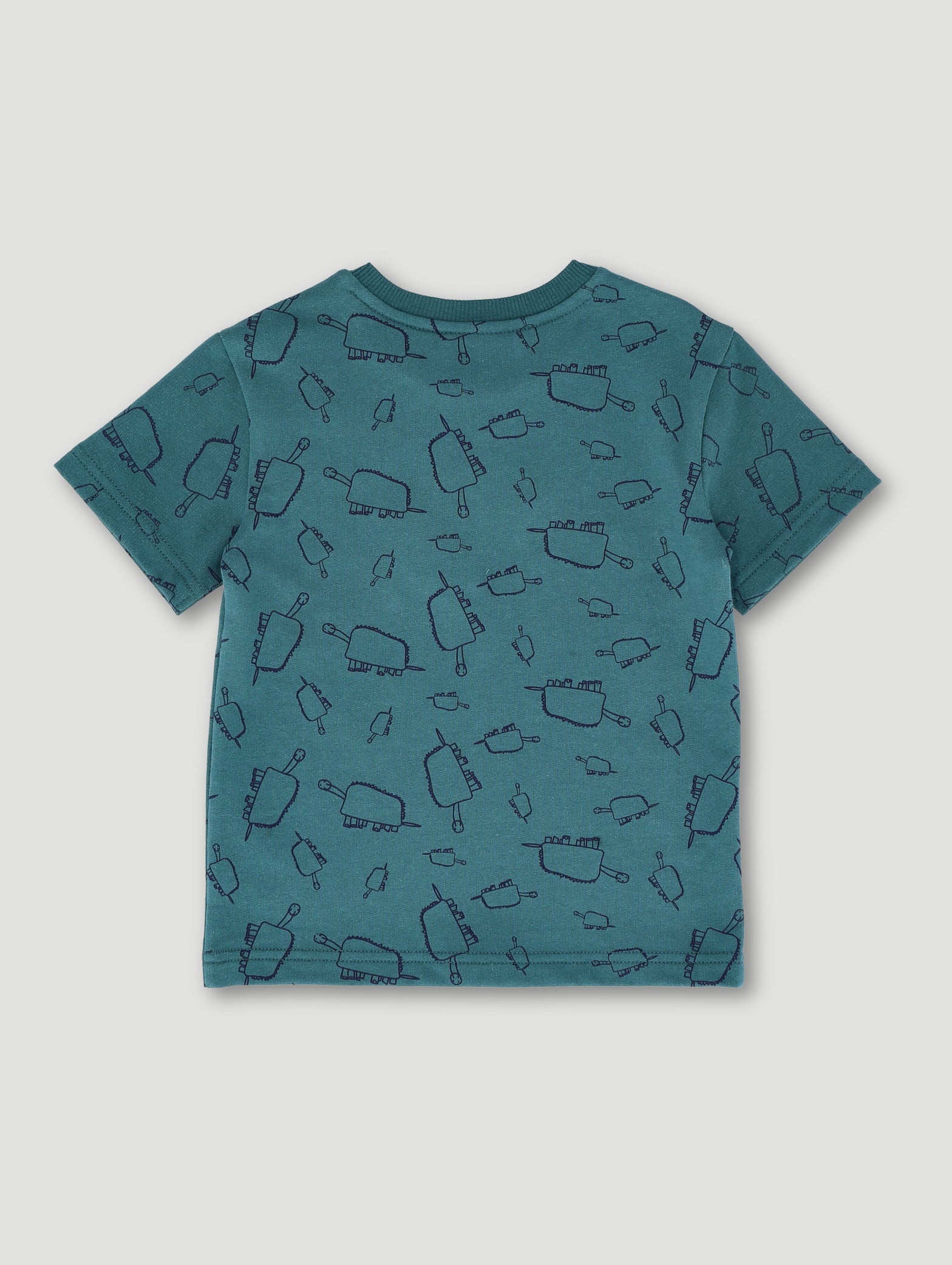 Pre-Boys Danasoli Print Tee - Teal - Image 2