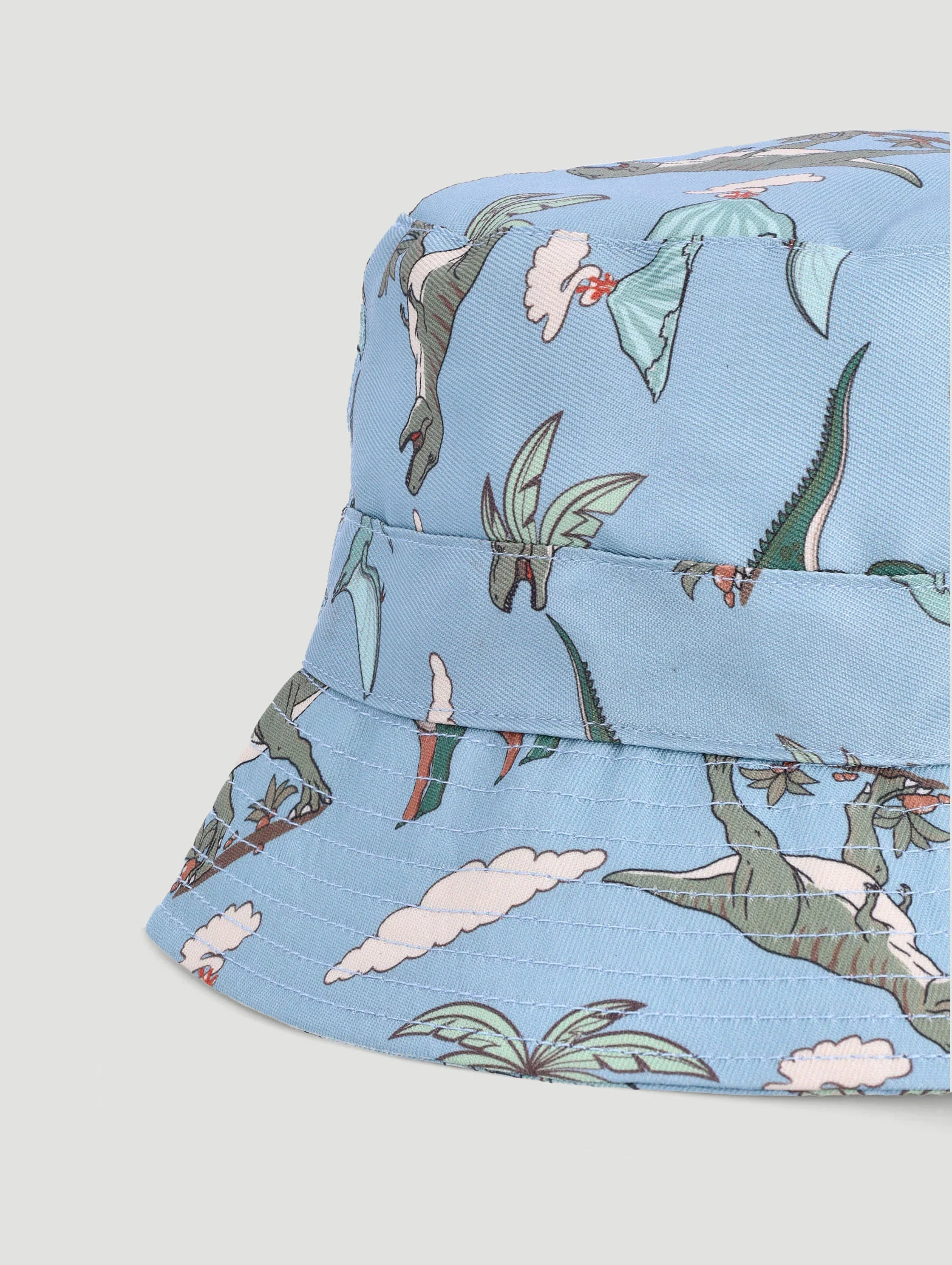 Pre-Boys Dino Bucket Hat  - Blue - Image 3