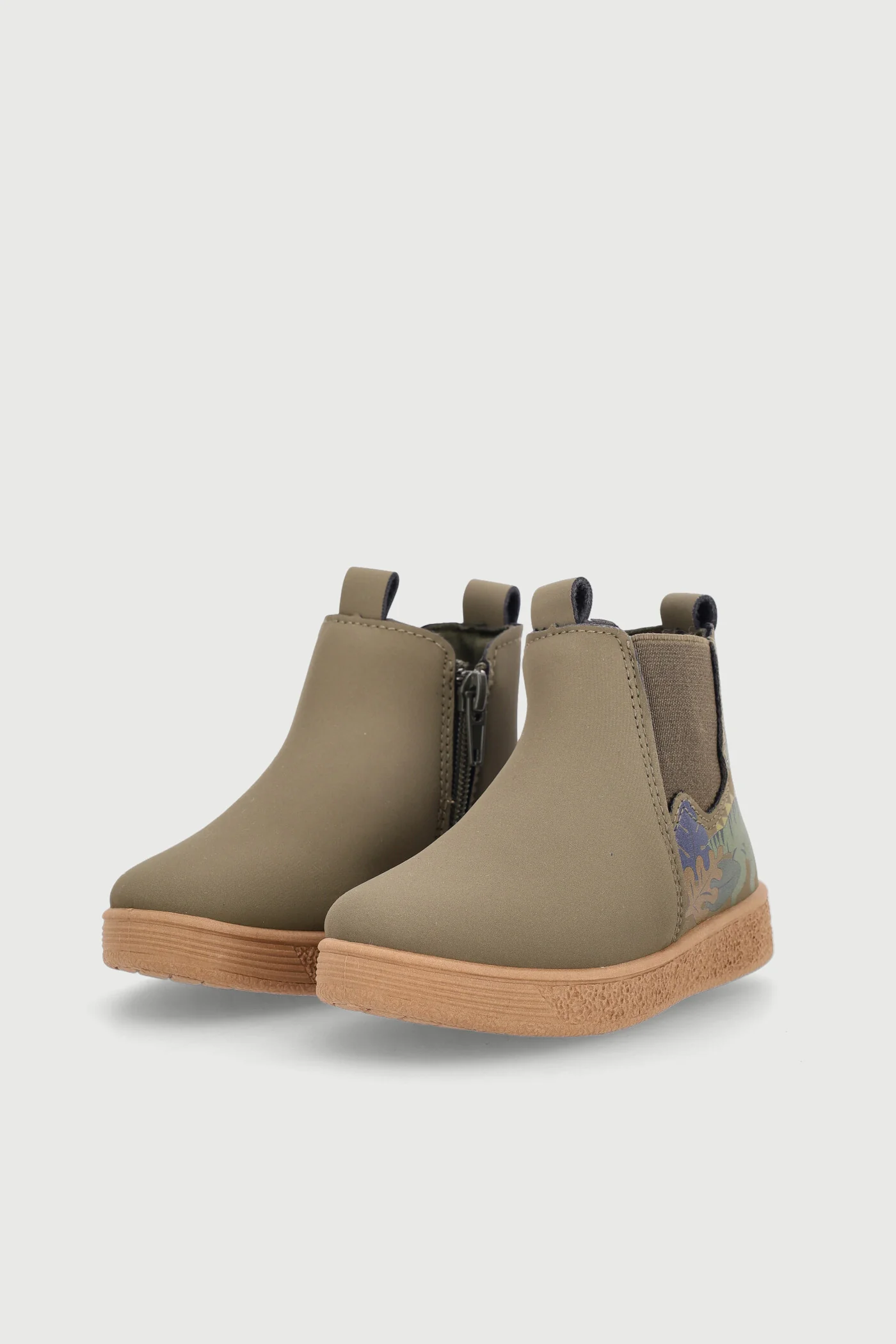 Pre-Boys Dino Gussset Boot - Olive - Image 4