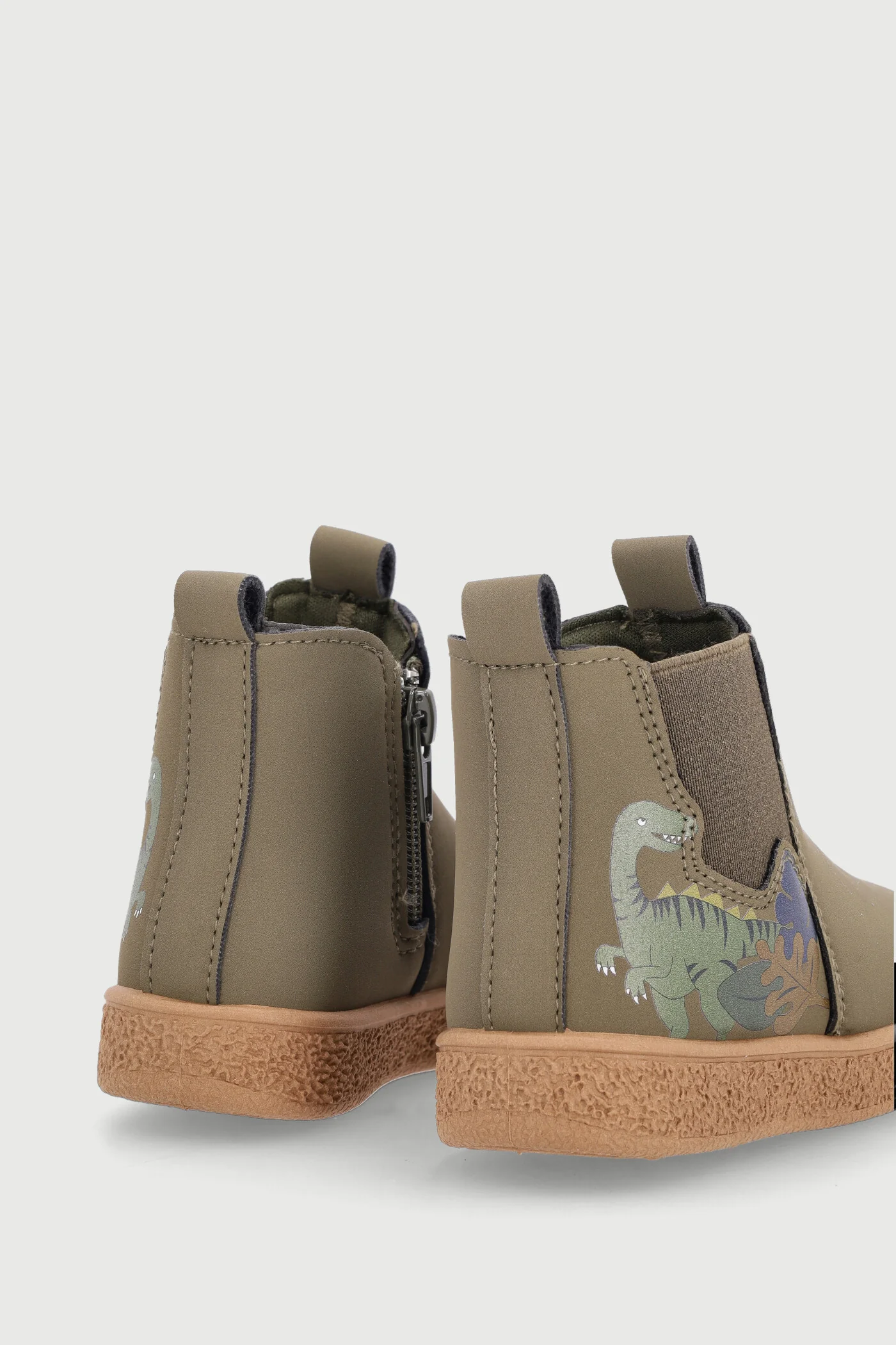 Pre-Boys Dino Gussset Boot - Olive - Image 5