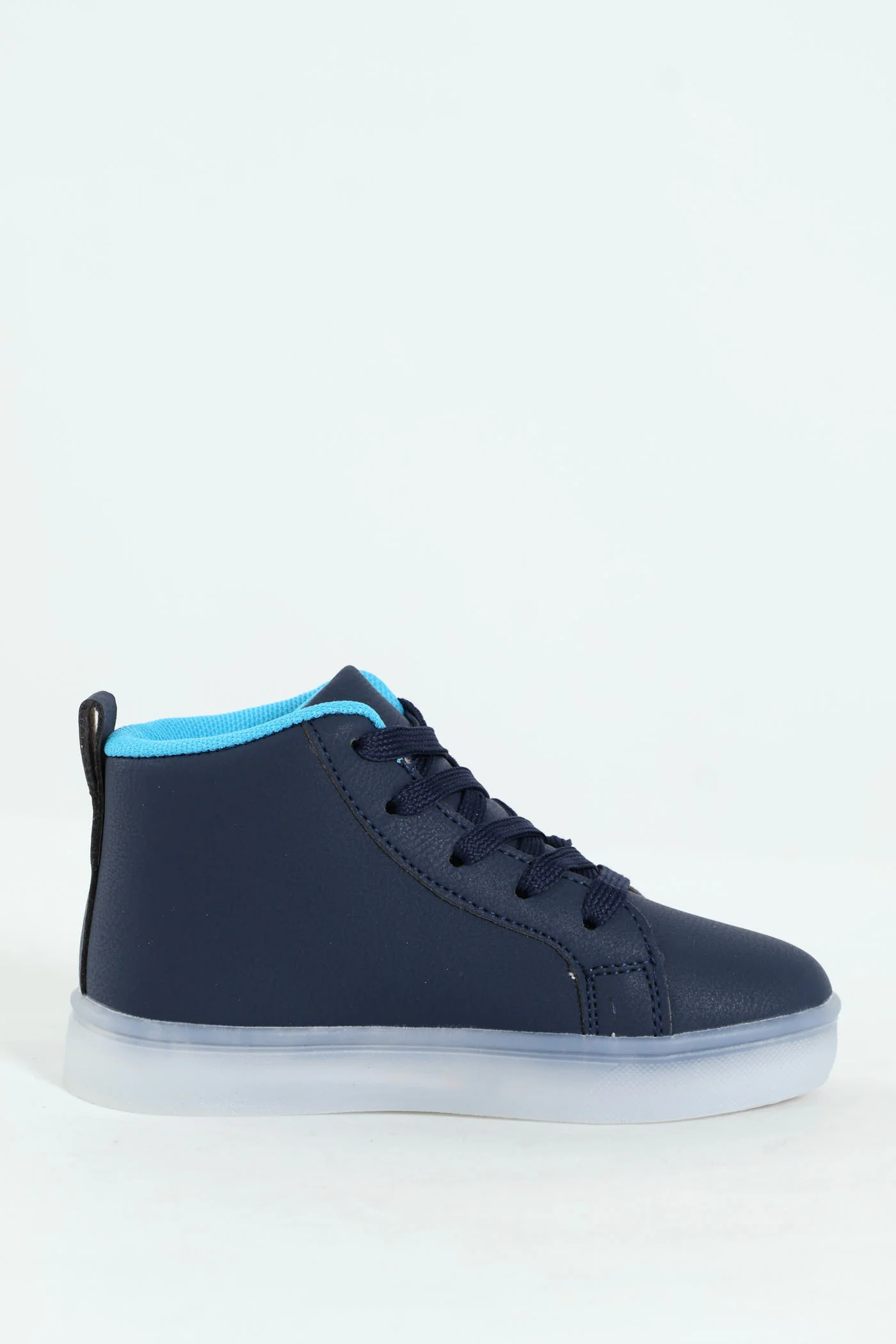 Pre-Boys Dino Light-Up High-Top Sneaker - Navy - Image 4