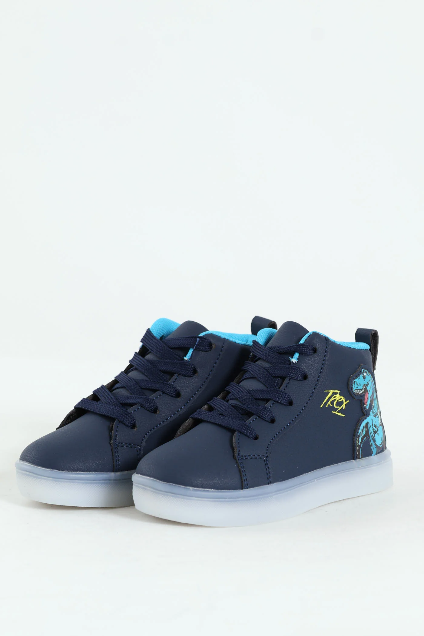 Pre-Boys Dino Light-Up High-Top Sneaker - Navy - Image 5