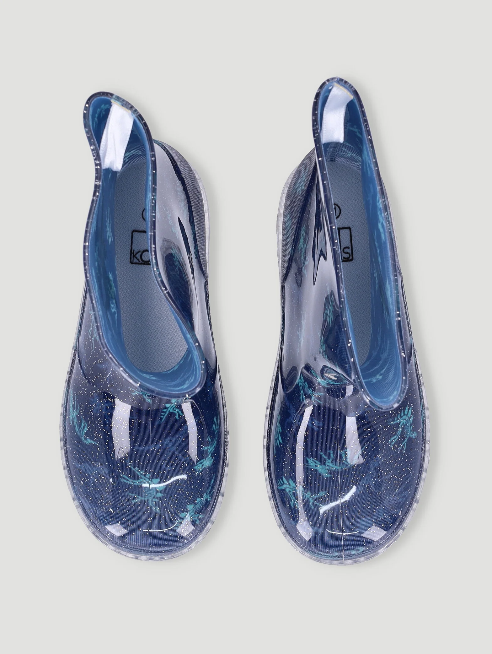 Pre-Boys Dino Lightup Wellington Boots - Navy - Image 4