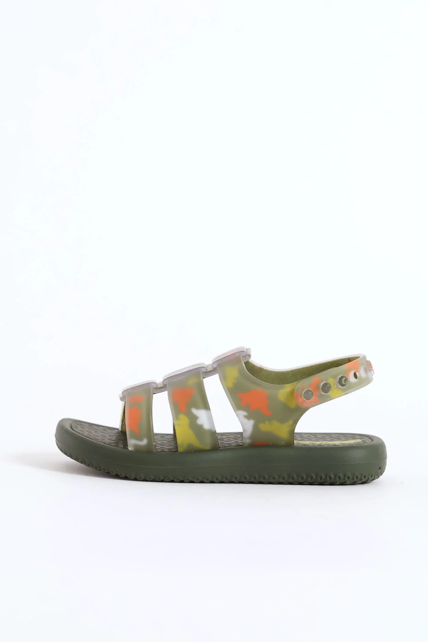 Pre-Boys Dino Sandal - Olive - Image 3
