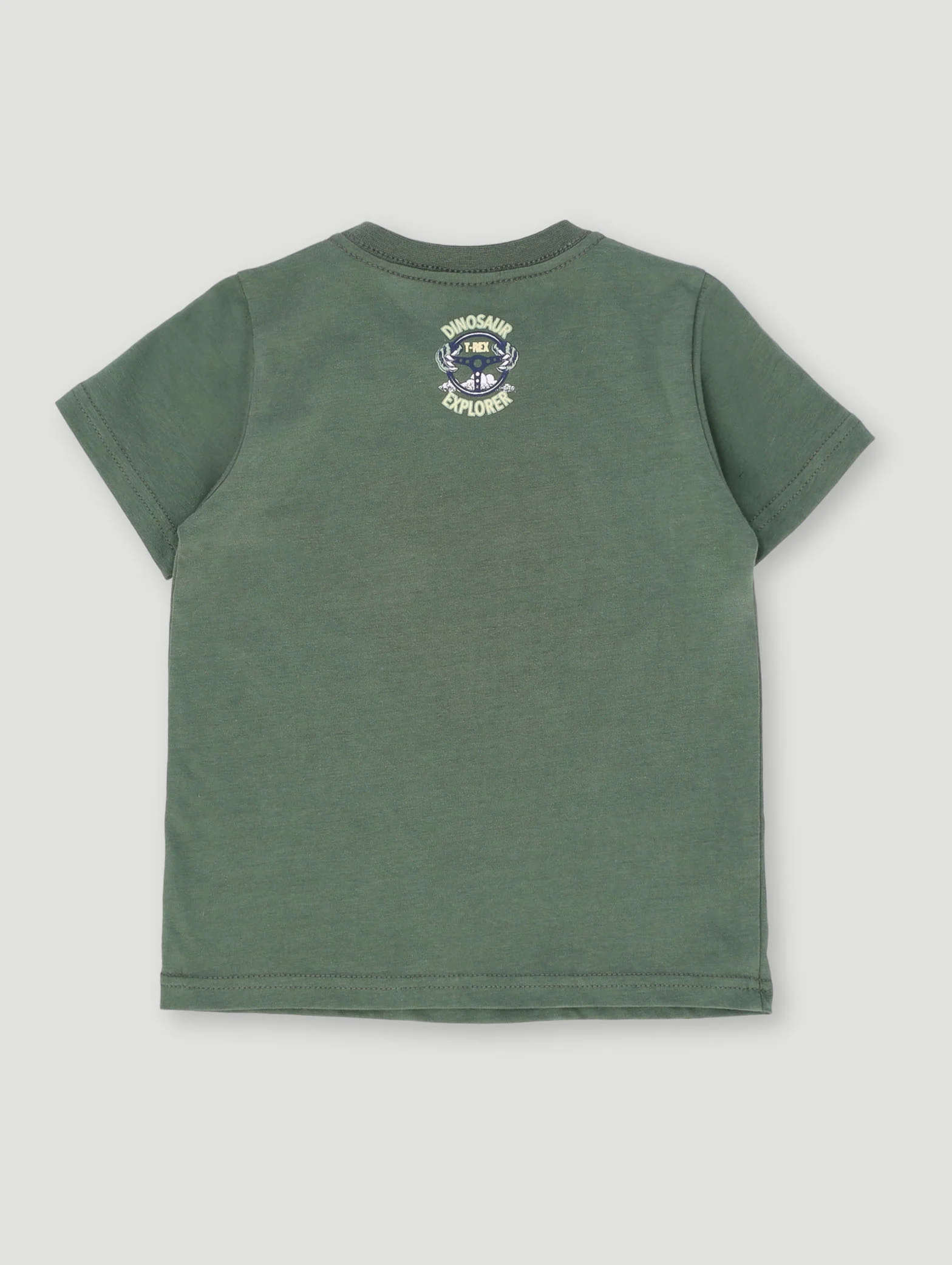 Pre-Boys Dino Tee - Olive - Image 2