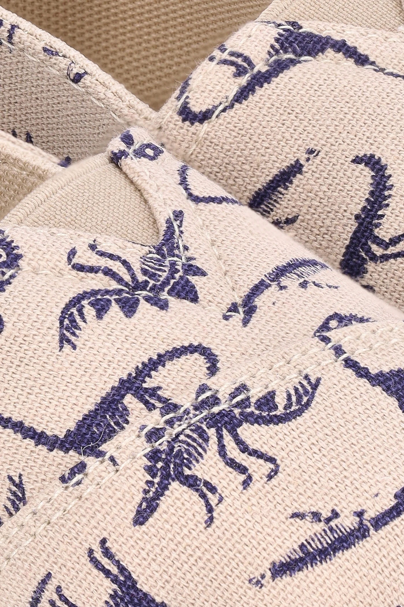 Pre-Boys Dino Toms Shoe - Stone/Navy - Image 2
