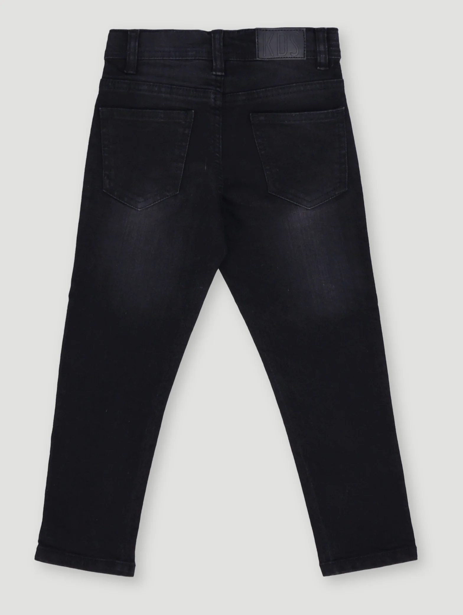 Pre- Boys Fashion Badge Denim - Black - Image 3