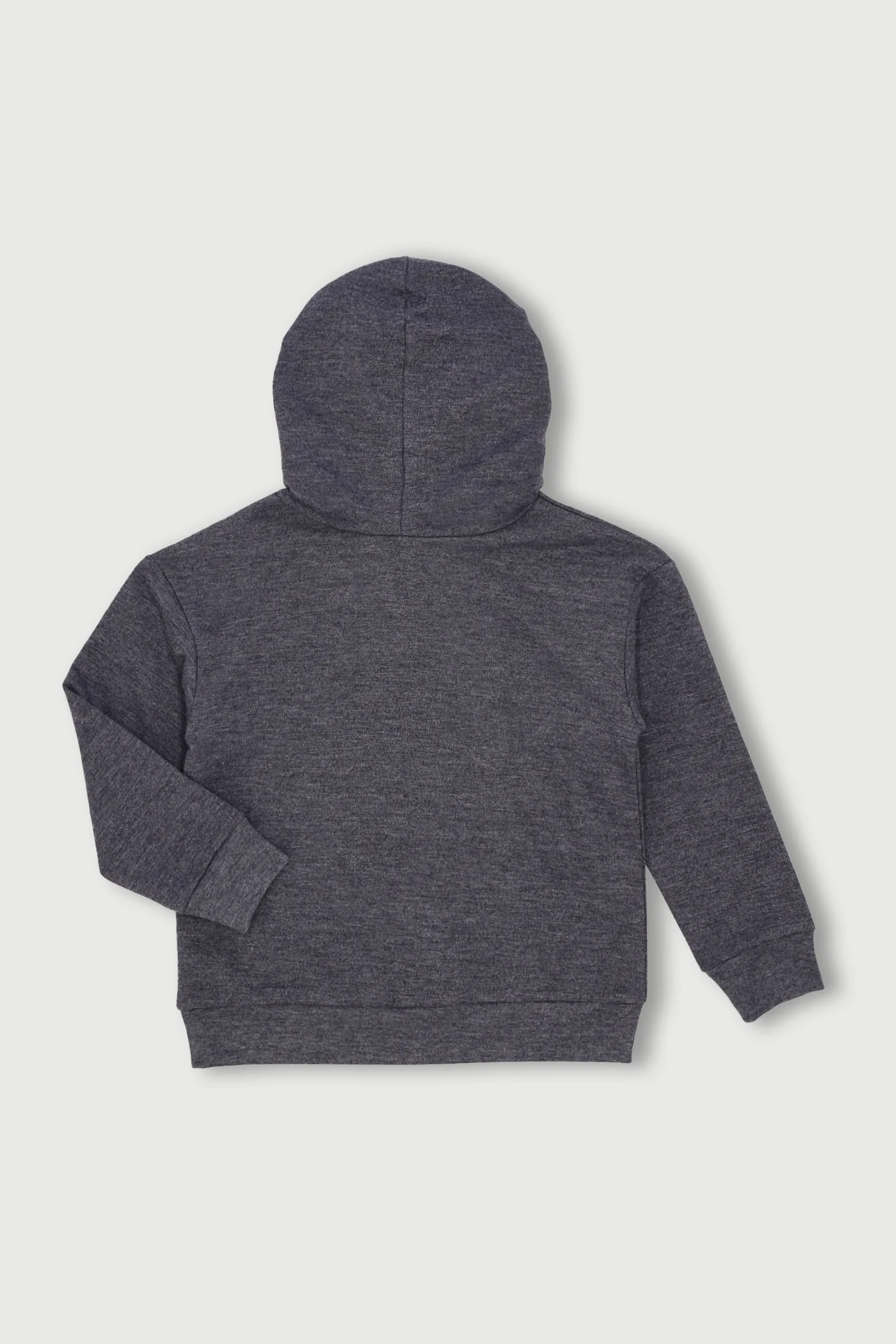 Pre- Boys Fashion Hoodie - Charcoal Melange - Image 2