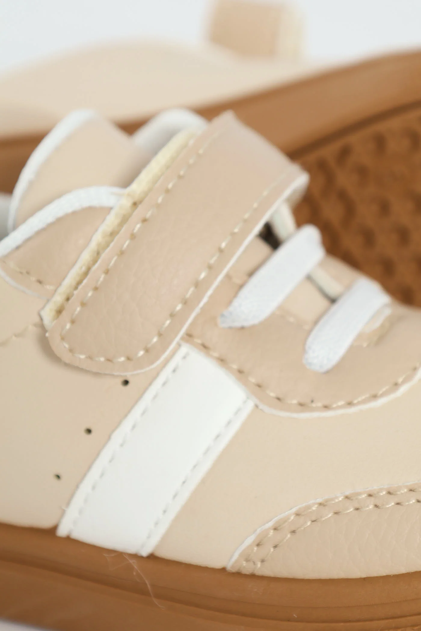 Pre-Boys Fashion Street Sneaker - Stone - Image 2