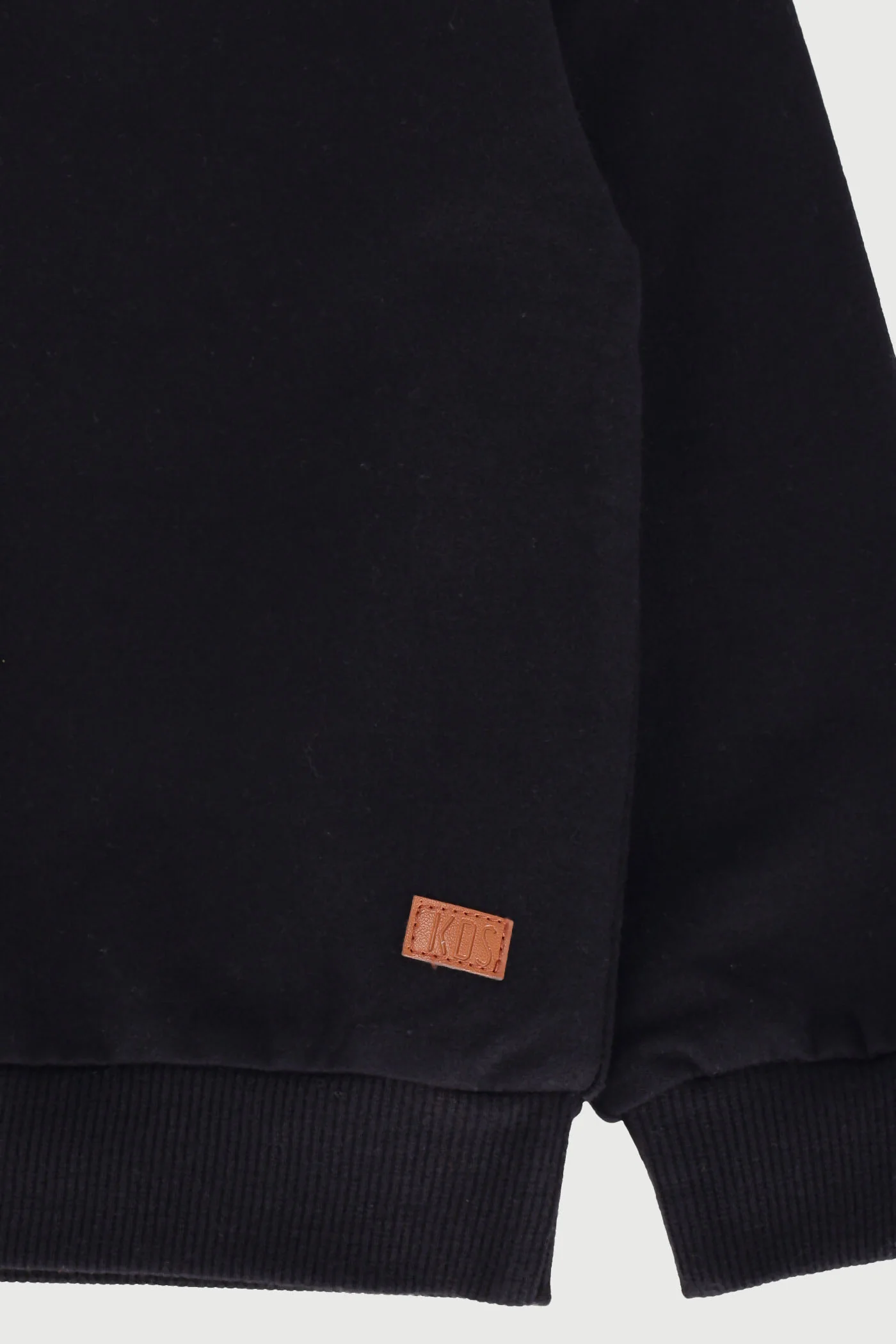 Pre-Boys Fleece Crew Top - Black - Image 3