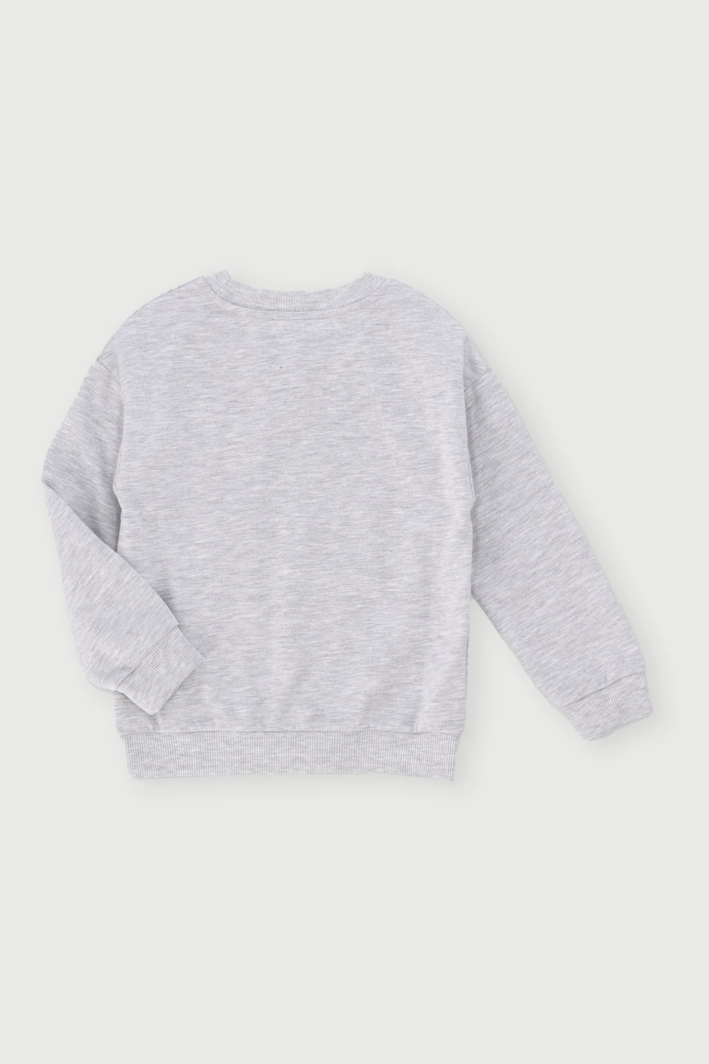Pre-Boys Fleece Crew Top - Ice Melange - Image 2