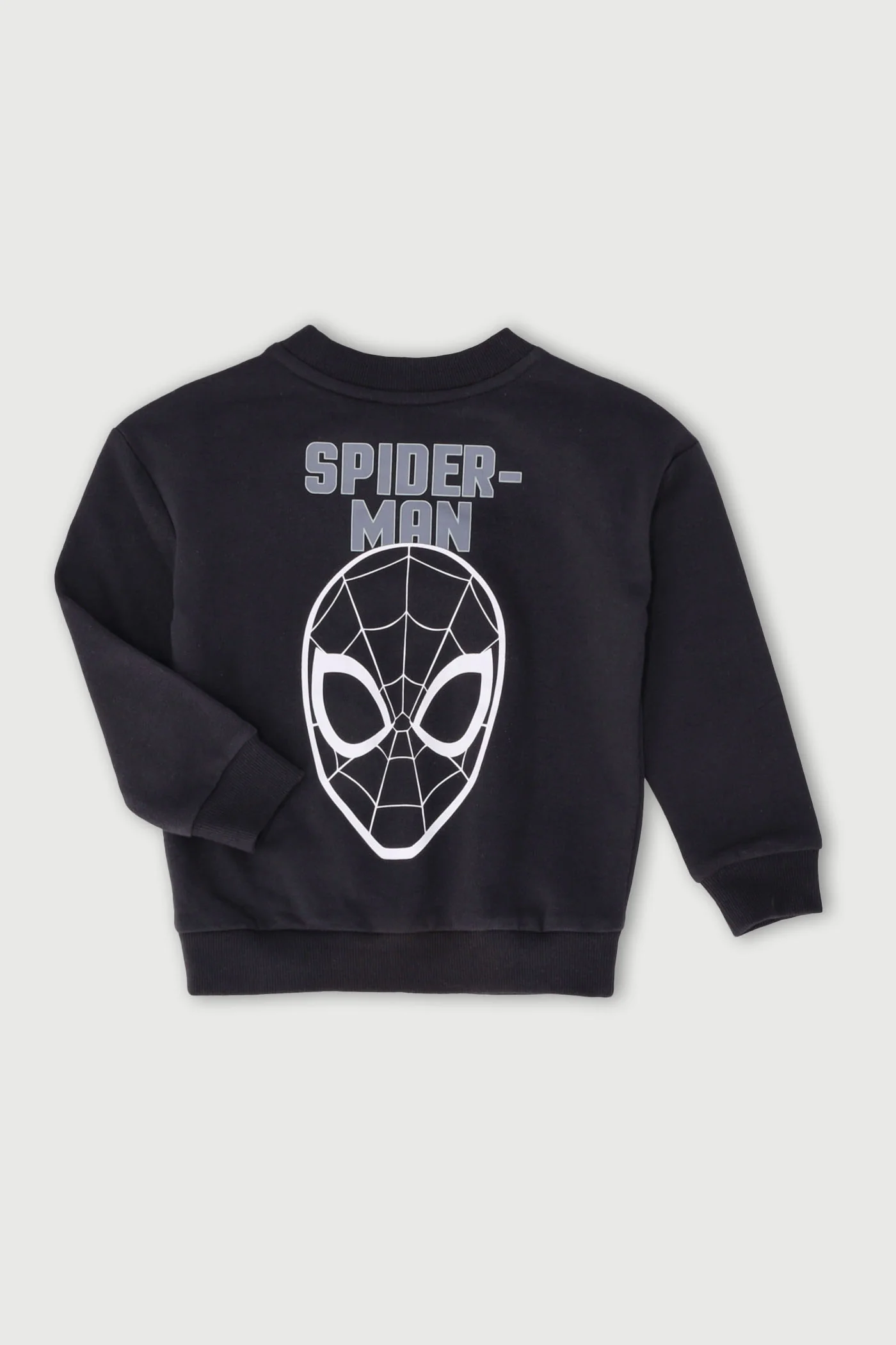 Pre-Boys Flocking Crew Sweater - Black - Image 2