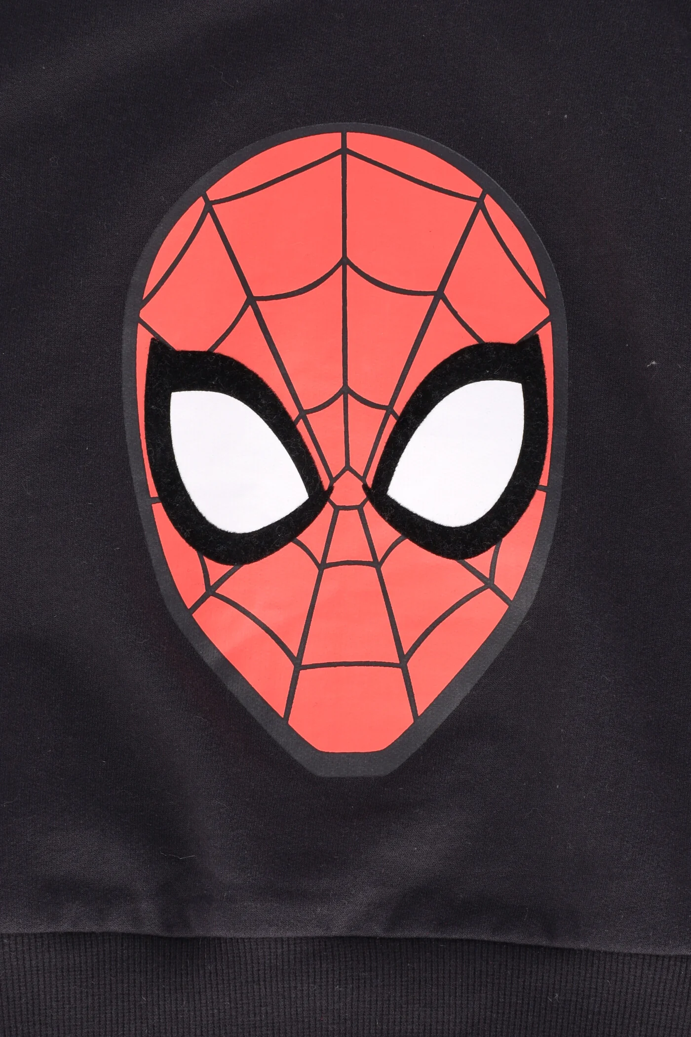 Pre-Boys Flocking Crew Sweater - Black - Image 3