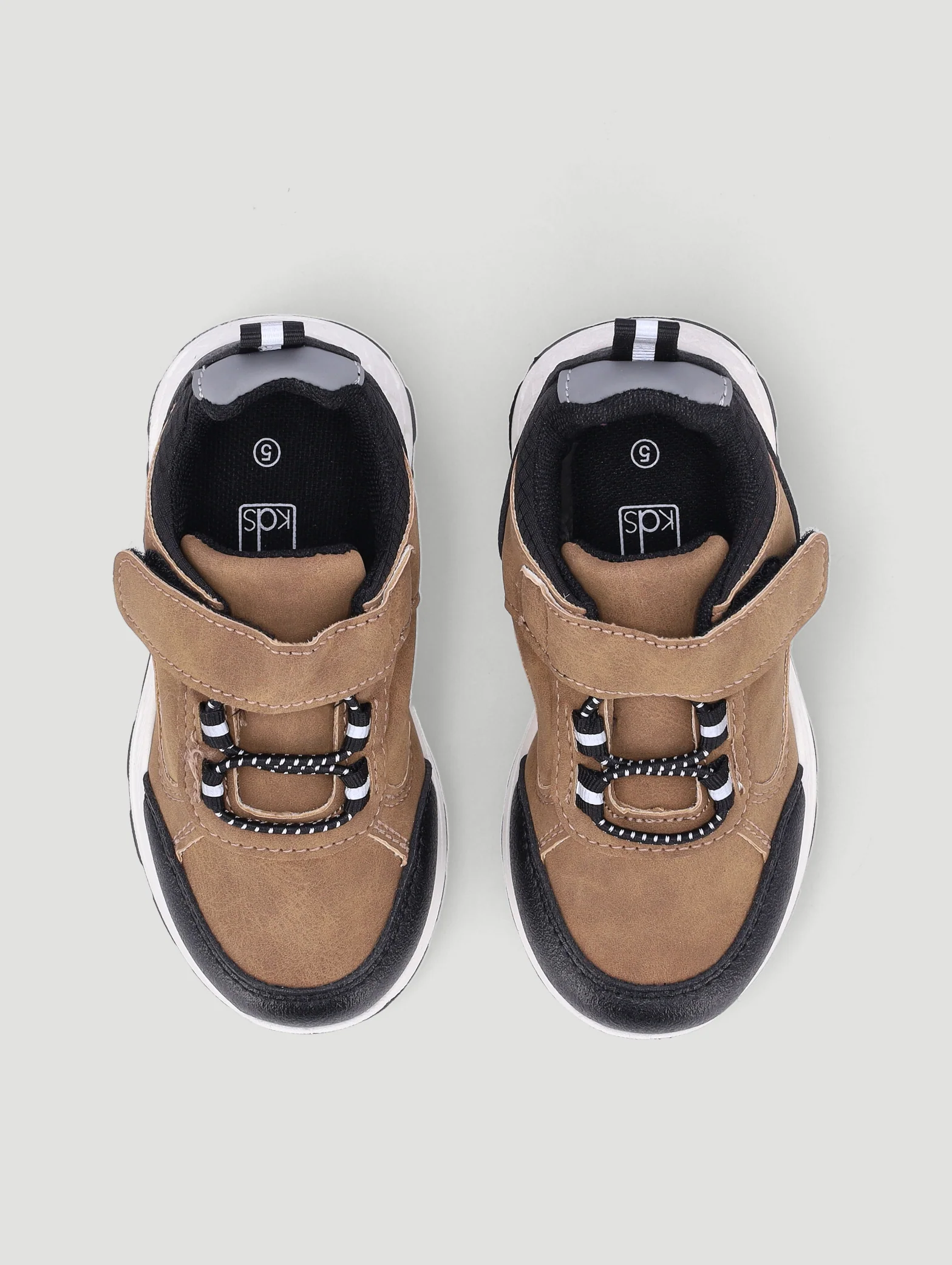Pre-Boys Hitop Sneaker - Tan - Image 5