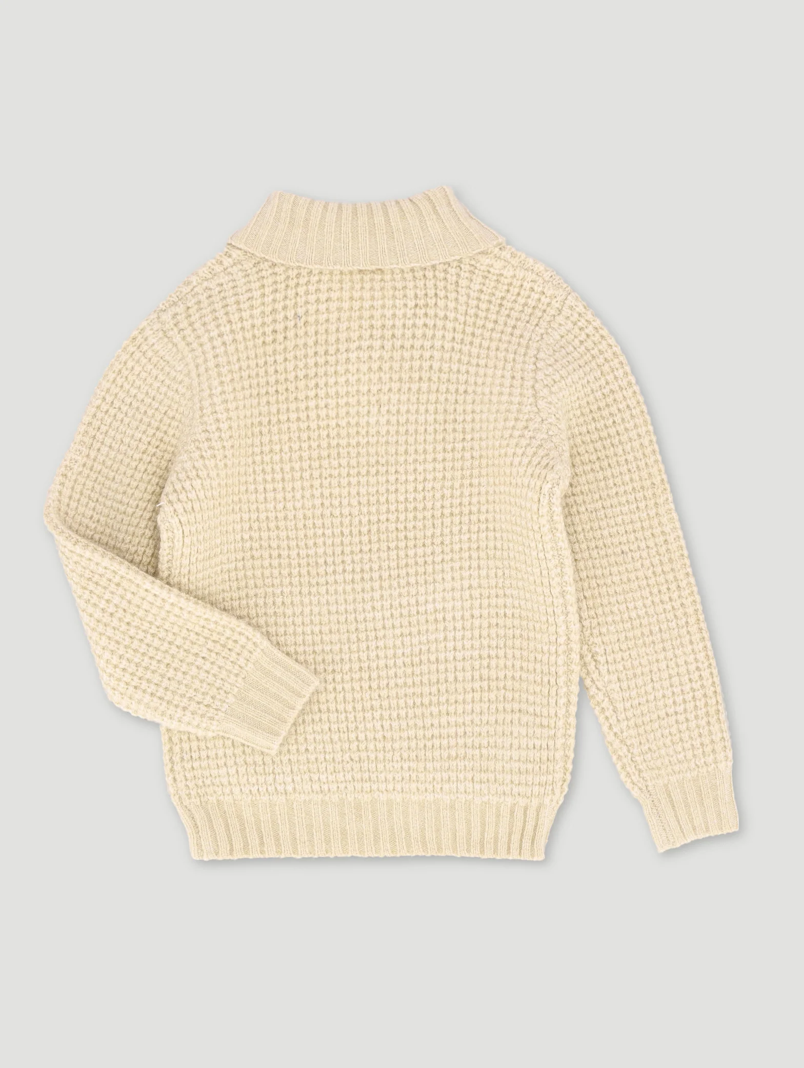Pre-Boys Kanga Pocket Shawl Sweater - Stone - Image 2