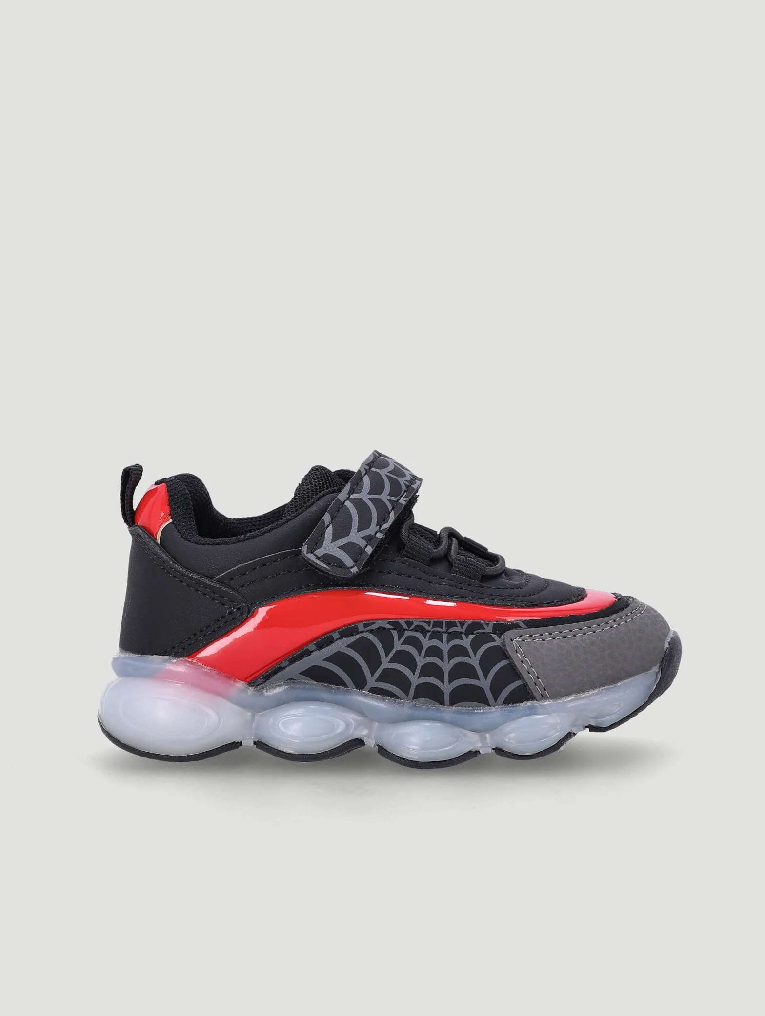 Pre-Boys Lace Up Web Trainer - Black - Image 2