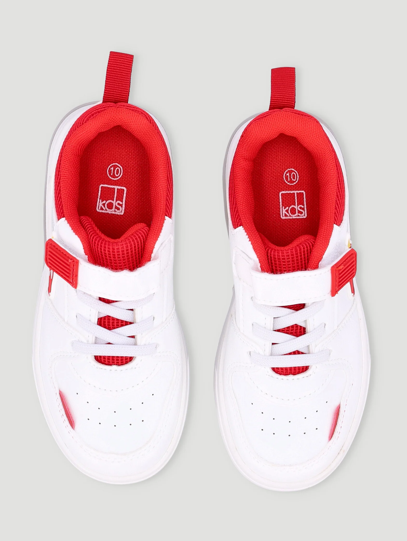 Pre-Boys Light Up Car Sneaker - White/Red - Image 5