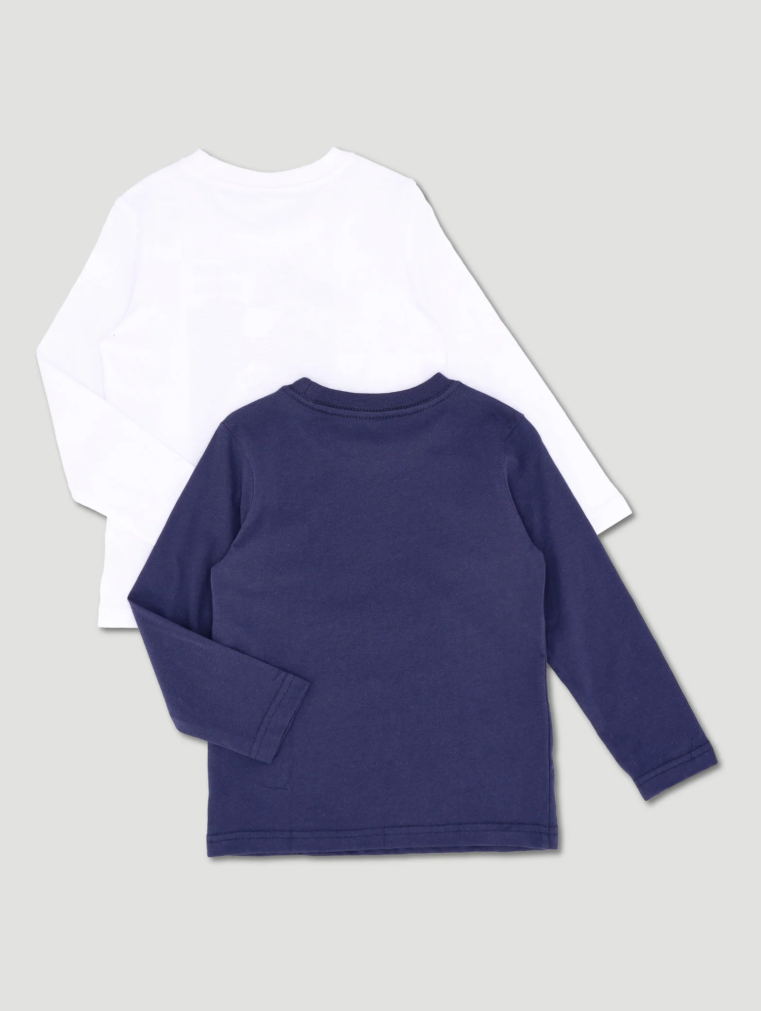 Pre-Boys Long Sleeve 2 Pack Gaming Tees - White/Navy - Image 2