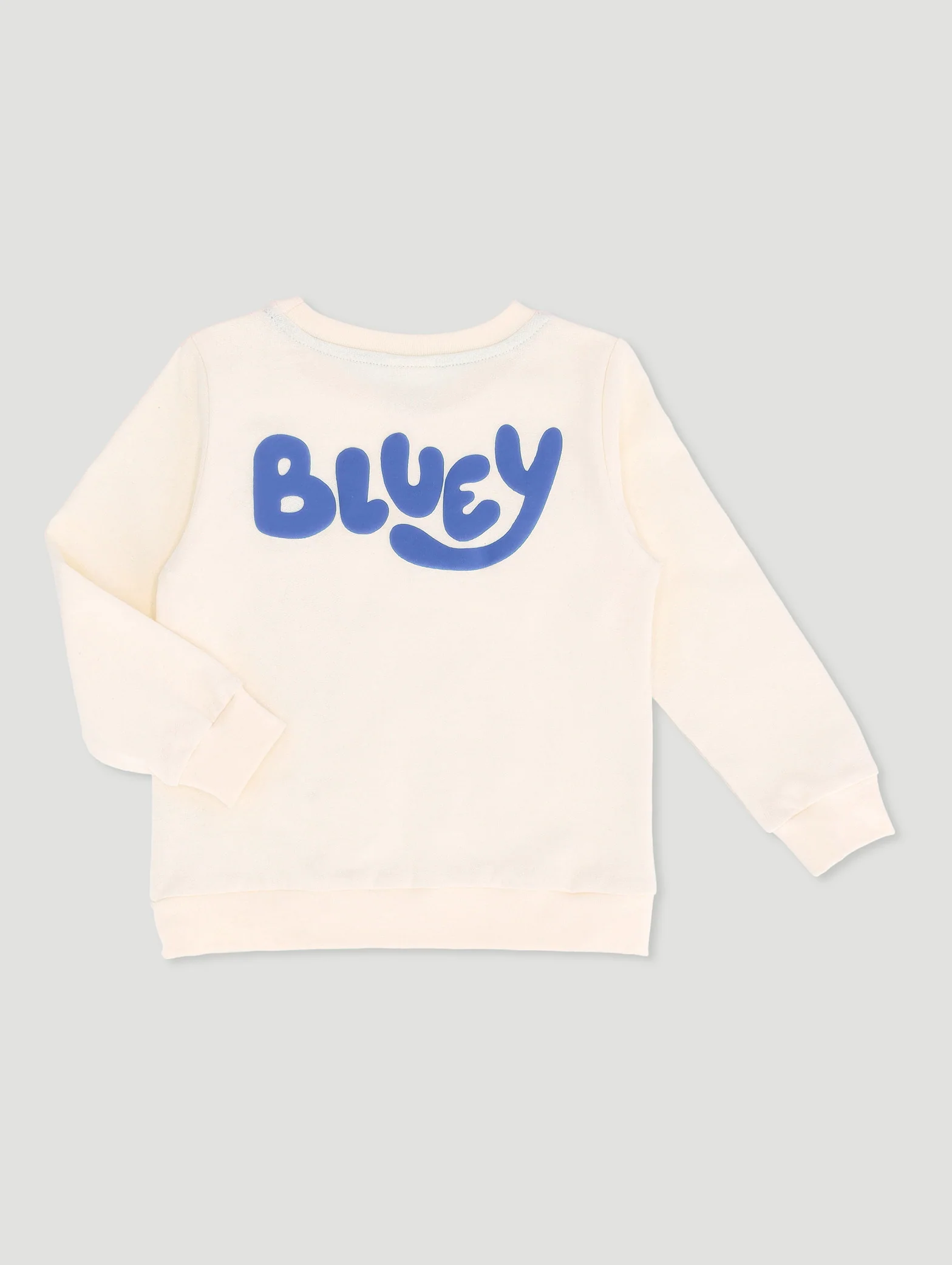 Pre-Boys Long Sleeve Bluey Crew Top - White - Image 2