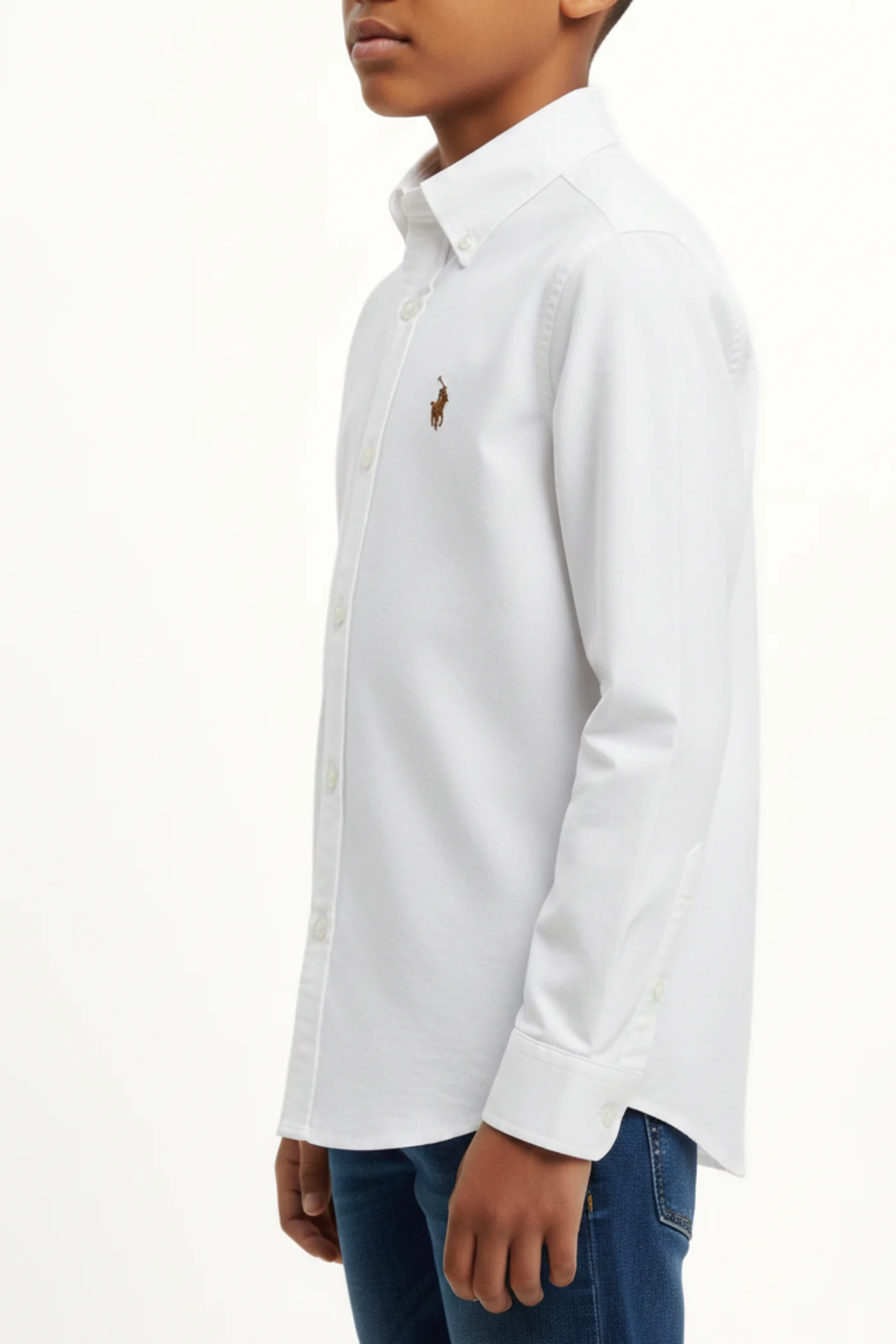 Pre-Boys Long Sleeve Formal Shirt - White - Image 3