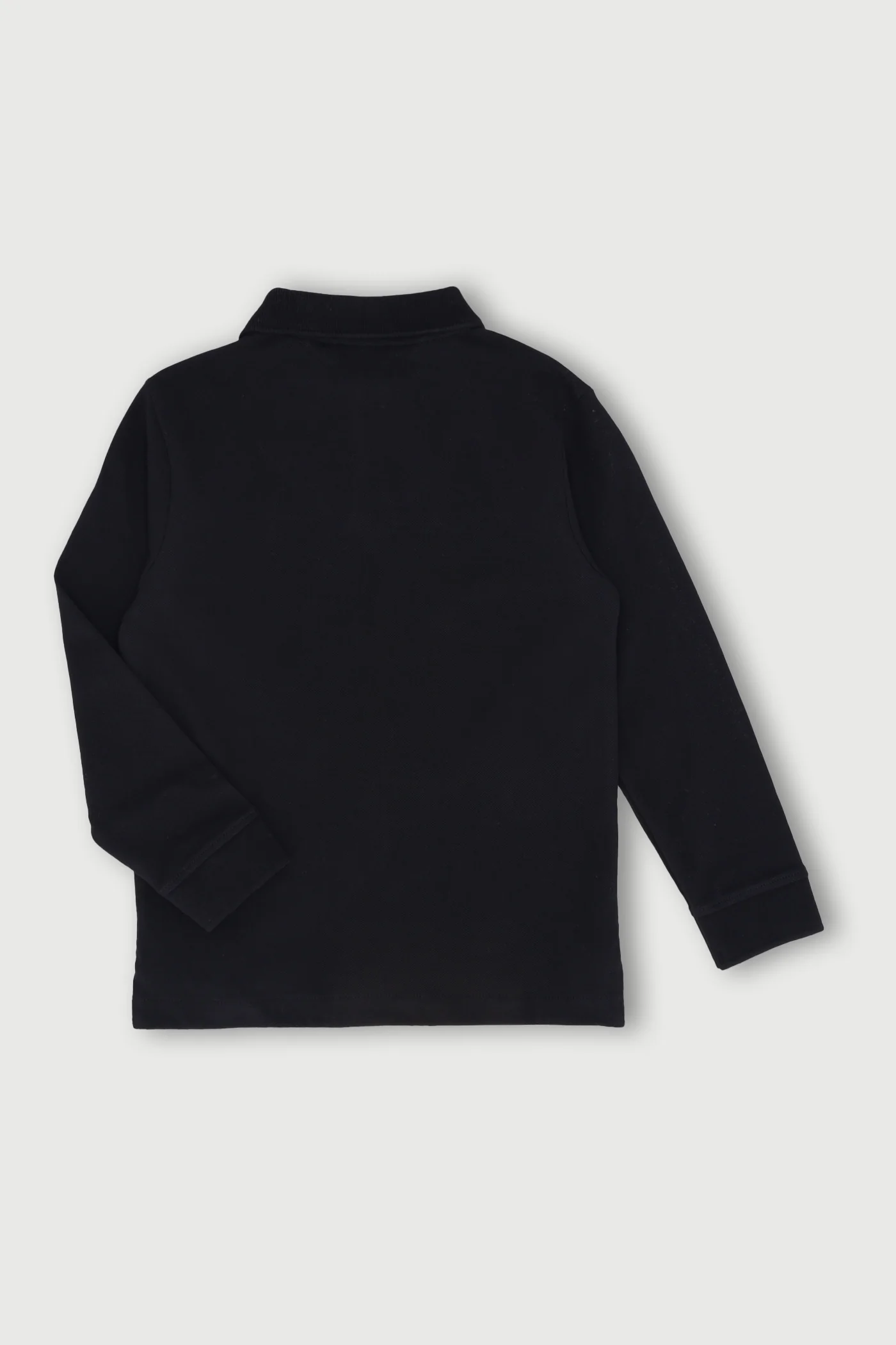 Pre-Boys Long Sleeve Golfer - Black - Image 3
