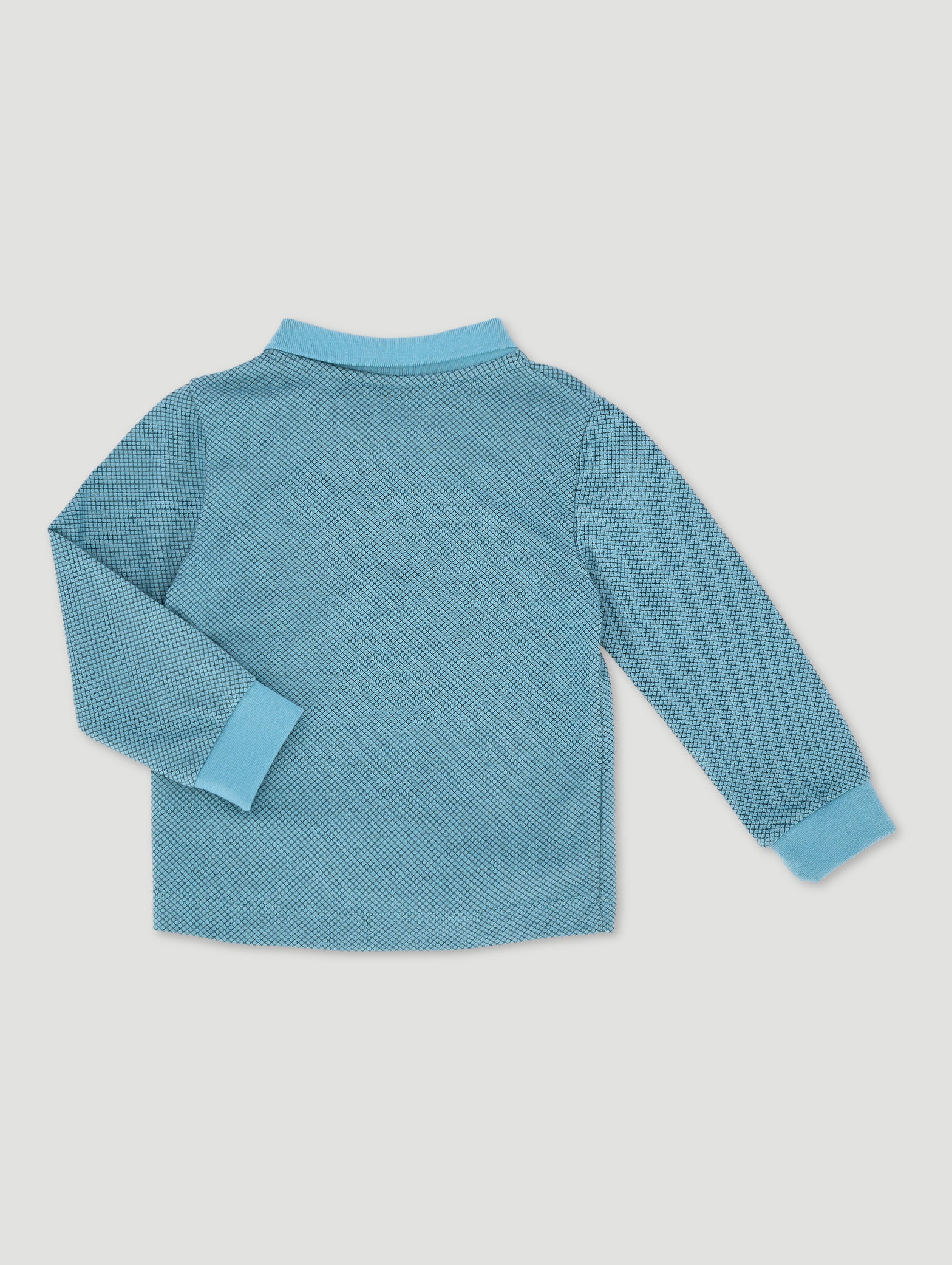 Pre-Boys Long Sleeve Notch Golfer - Blue - Image 2