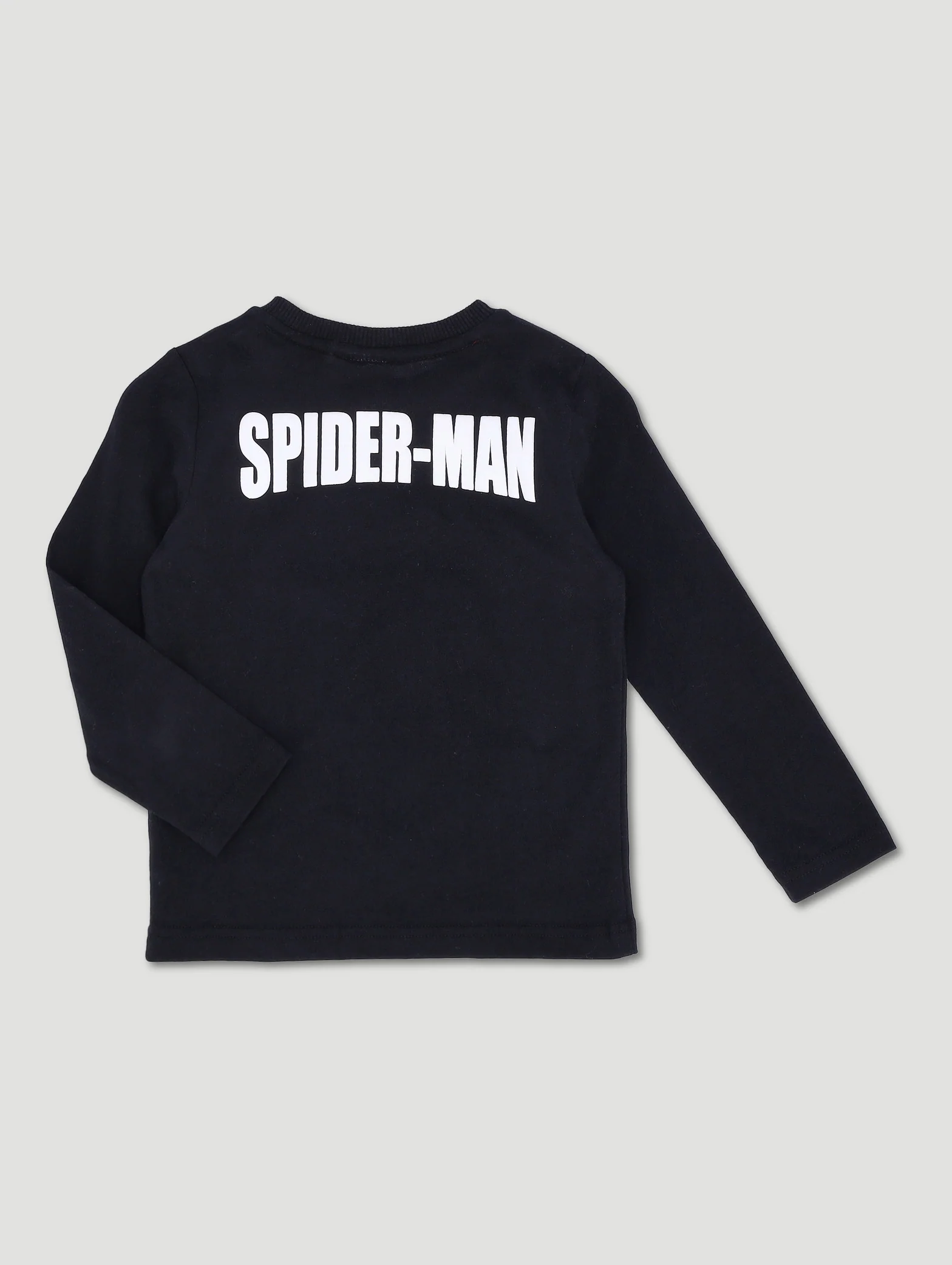 Pre-Boys Long Sleeve Spiderman Tee - Black - Image 2
