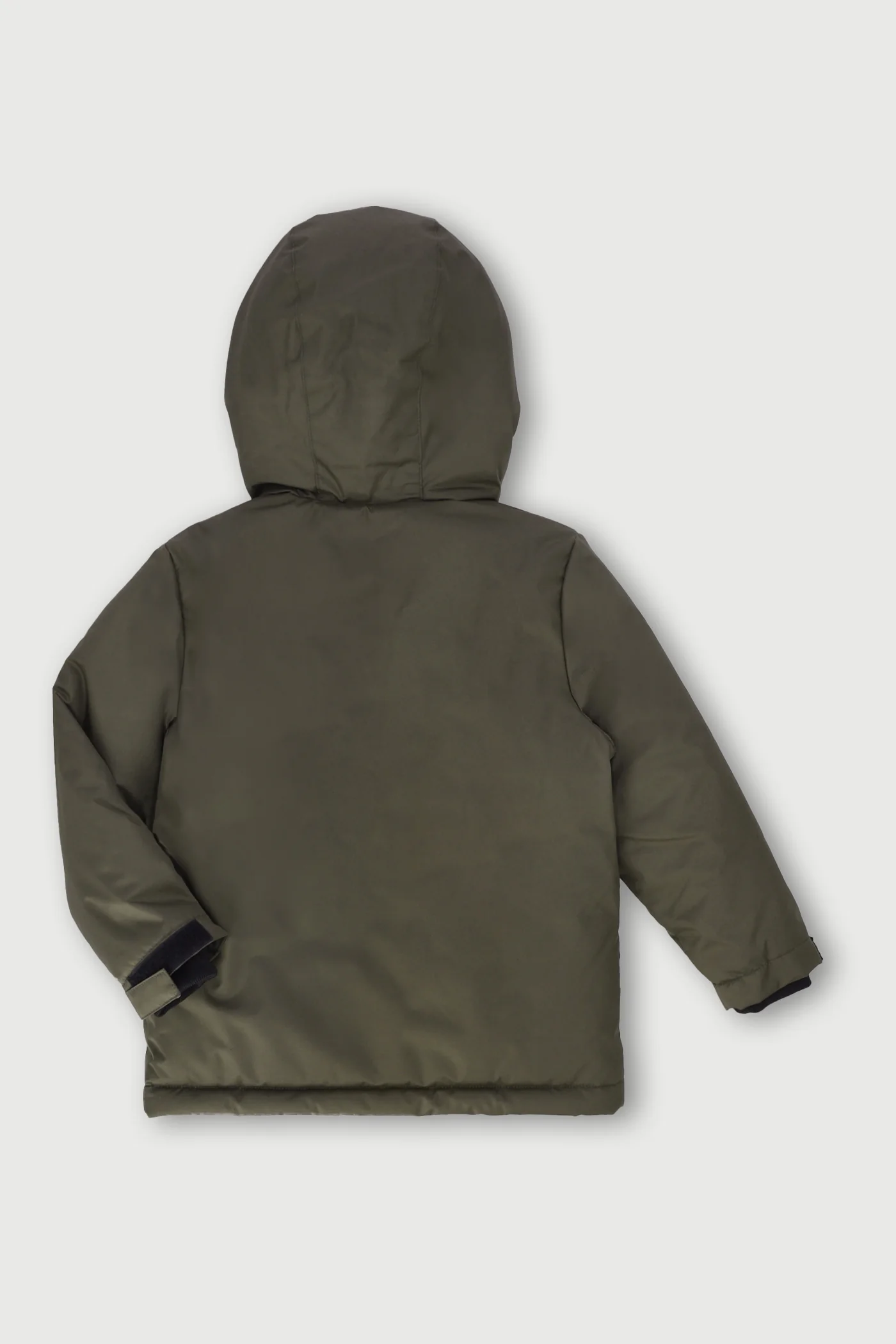 Pre-Boys Longer Length Parka Jacket - Olive - Image 4