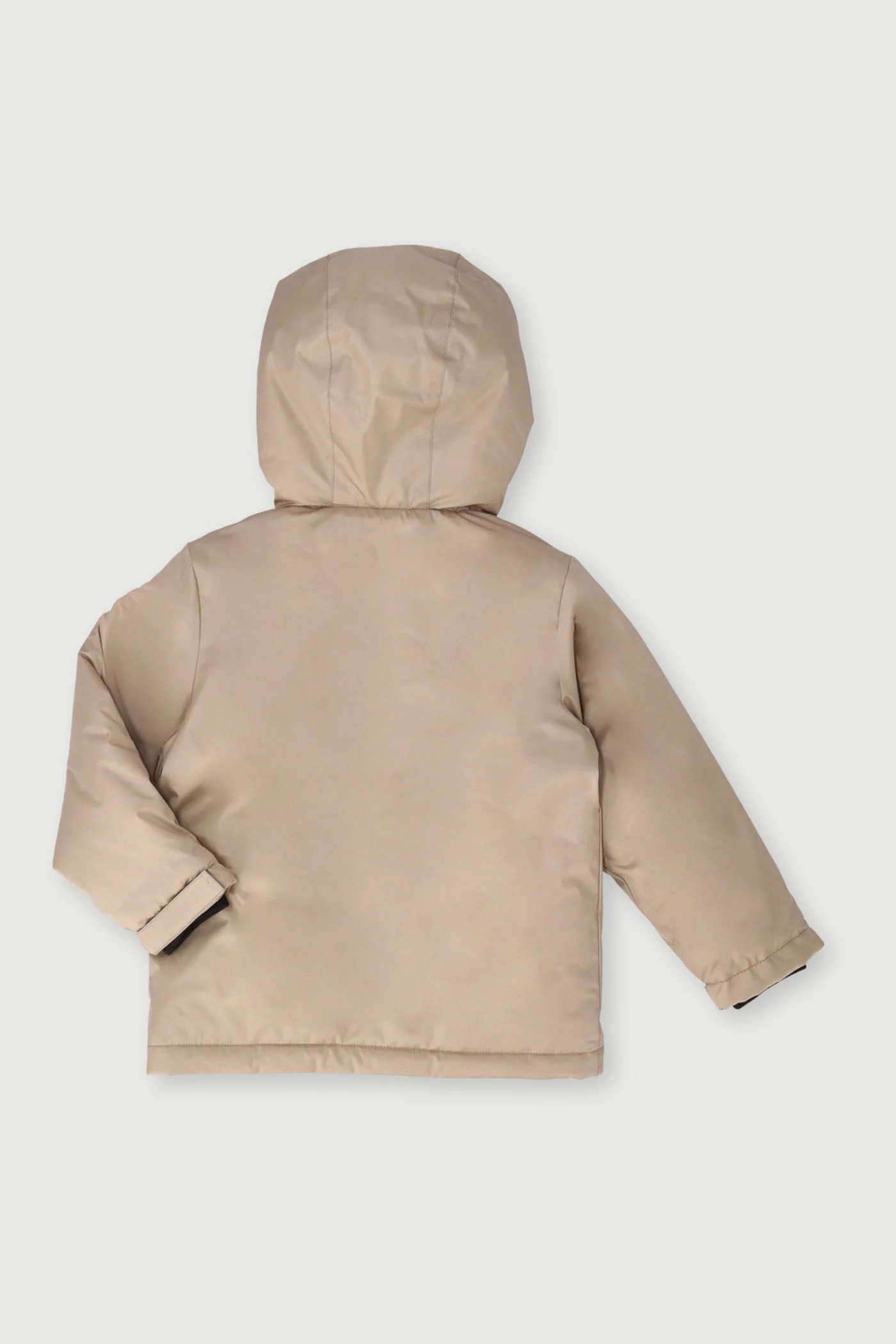 Pre-Boys Longer Length Parka Jacket  - Tan - Image 2