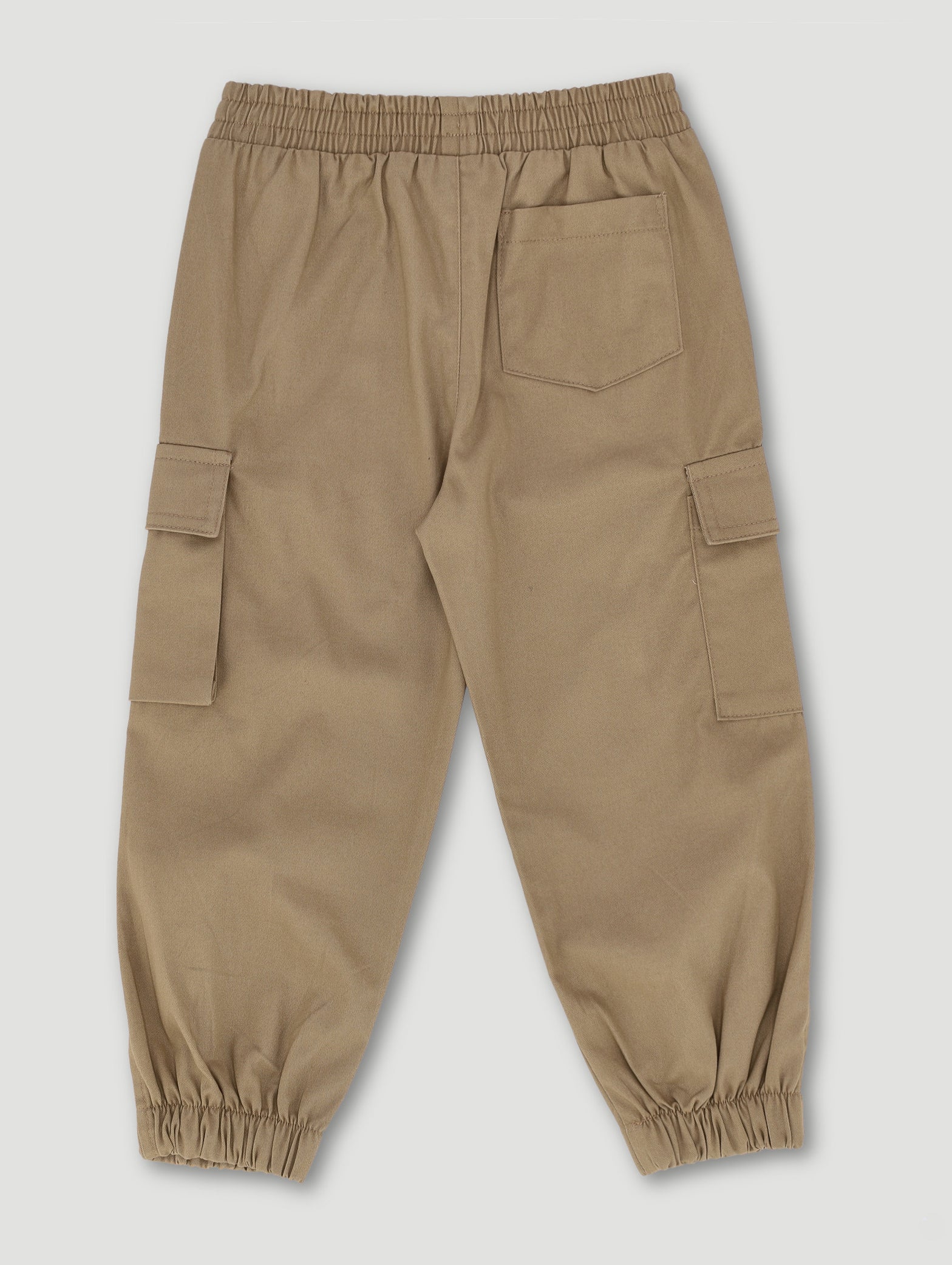Pre-Boys Loose Cargo Twill Buckle Jogger - Camel - Image 2