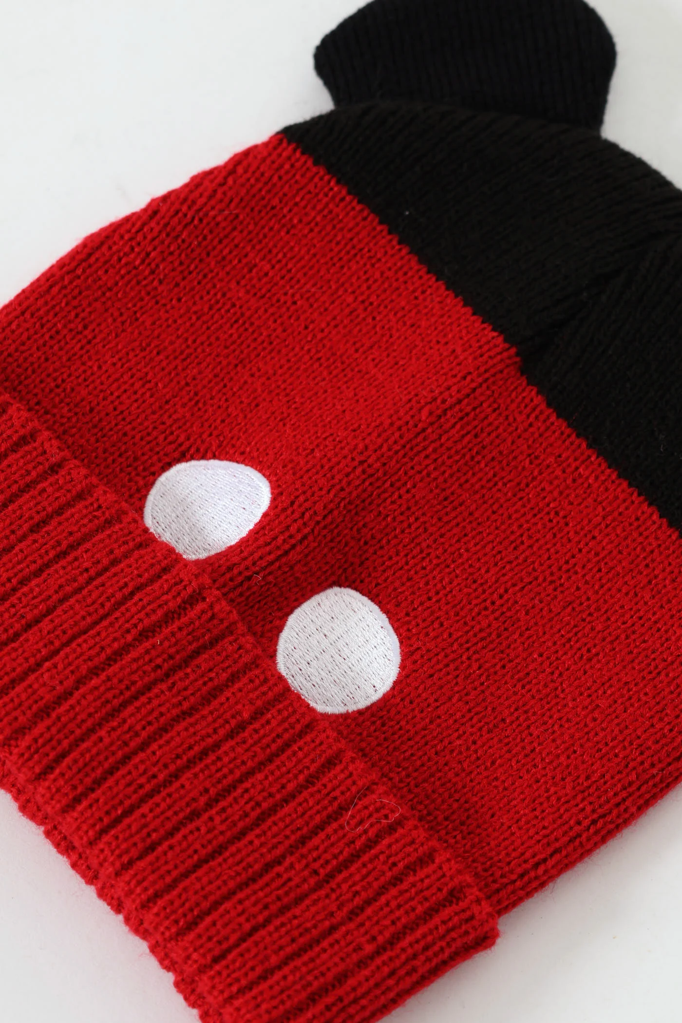 Pre-Boys Mickey Beanie - Red/Black - Image 2