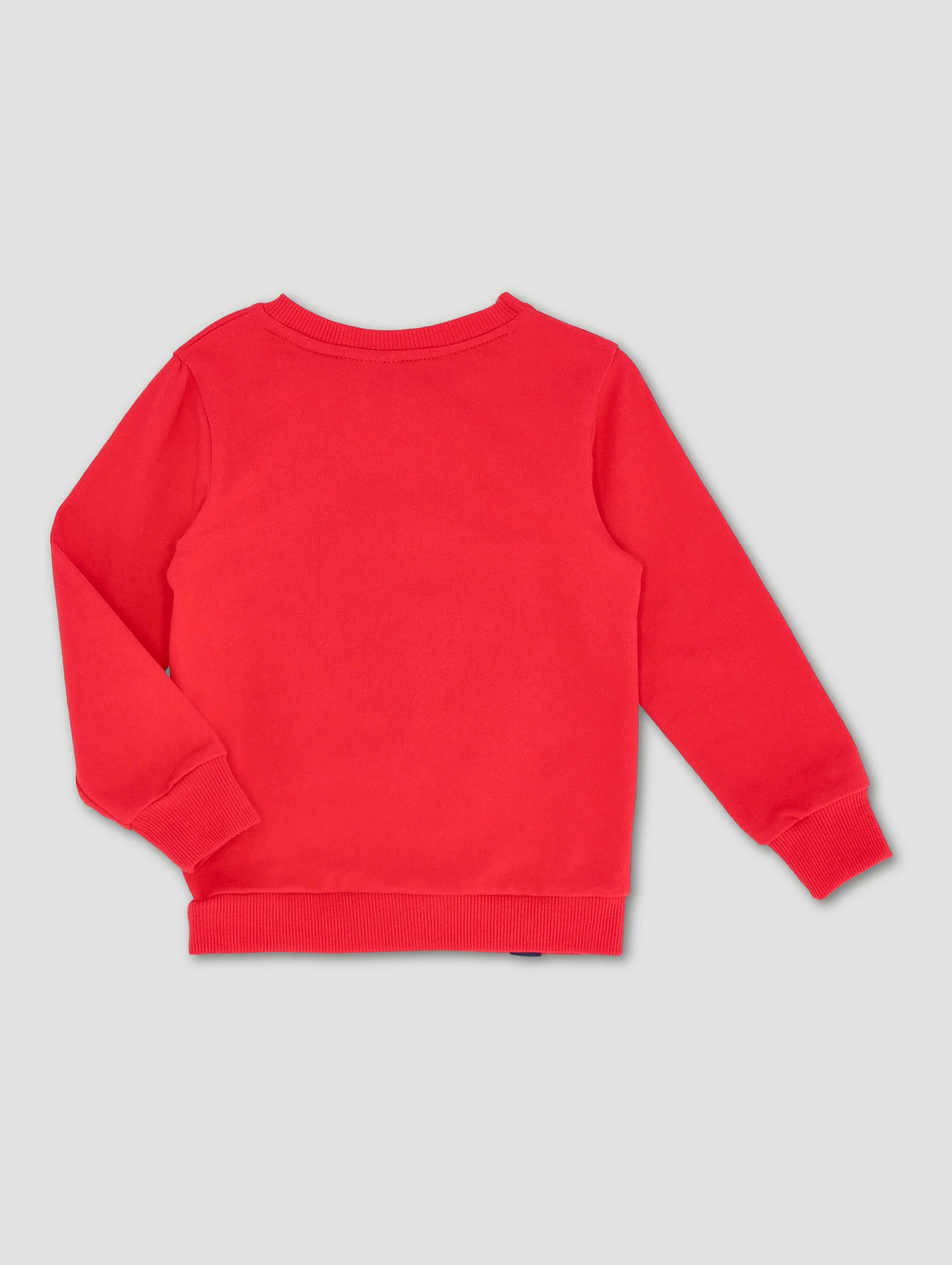 Pre-Boys Mickey Graffiti Fleece Crew Top - Red - Image 2