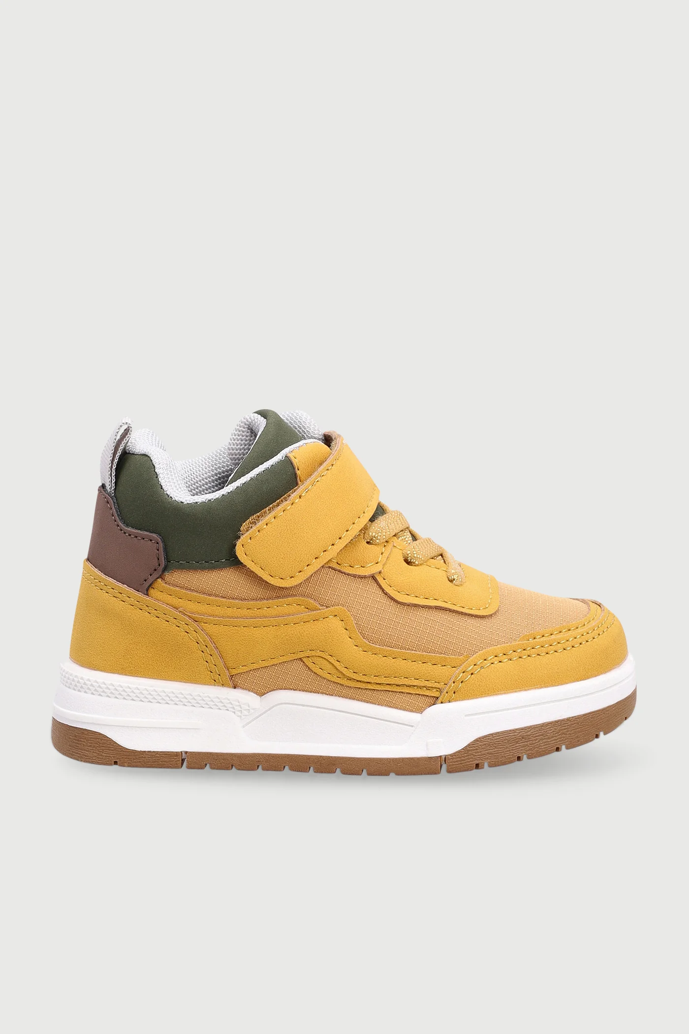 Pre-Boys Midtop Sneaker - Honey Yellow - Image 2