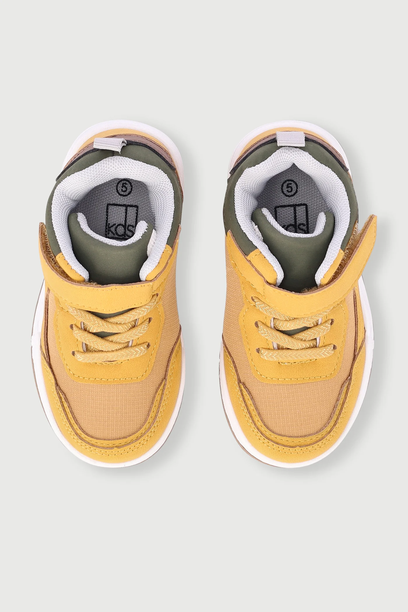 Pre-Boys Midtop Sneaker - Honey Yellow - Image 4