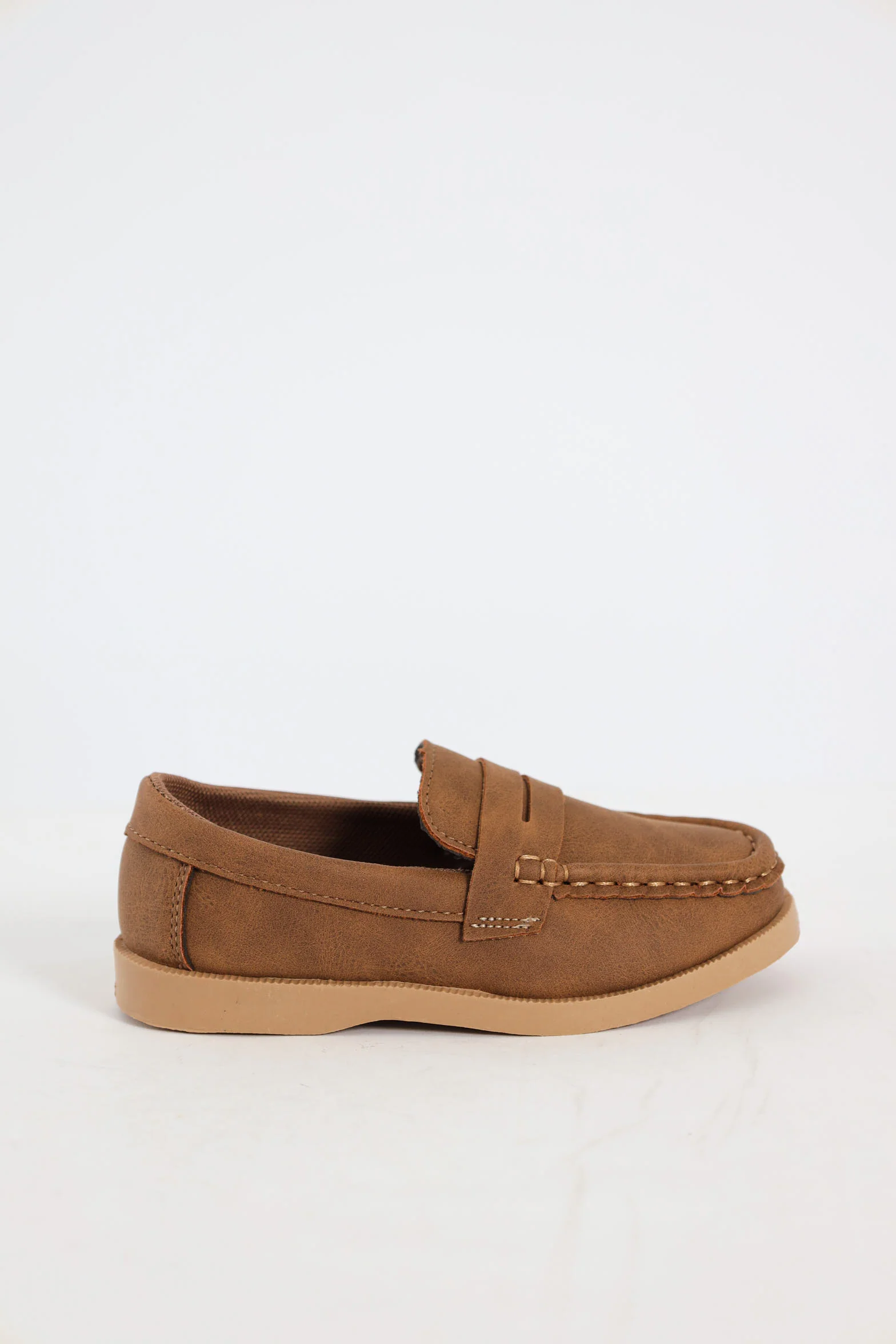Pre-Boys Moccasin Slip On - Brown - Image 2