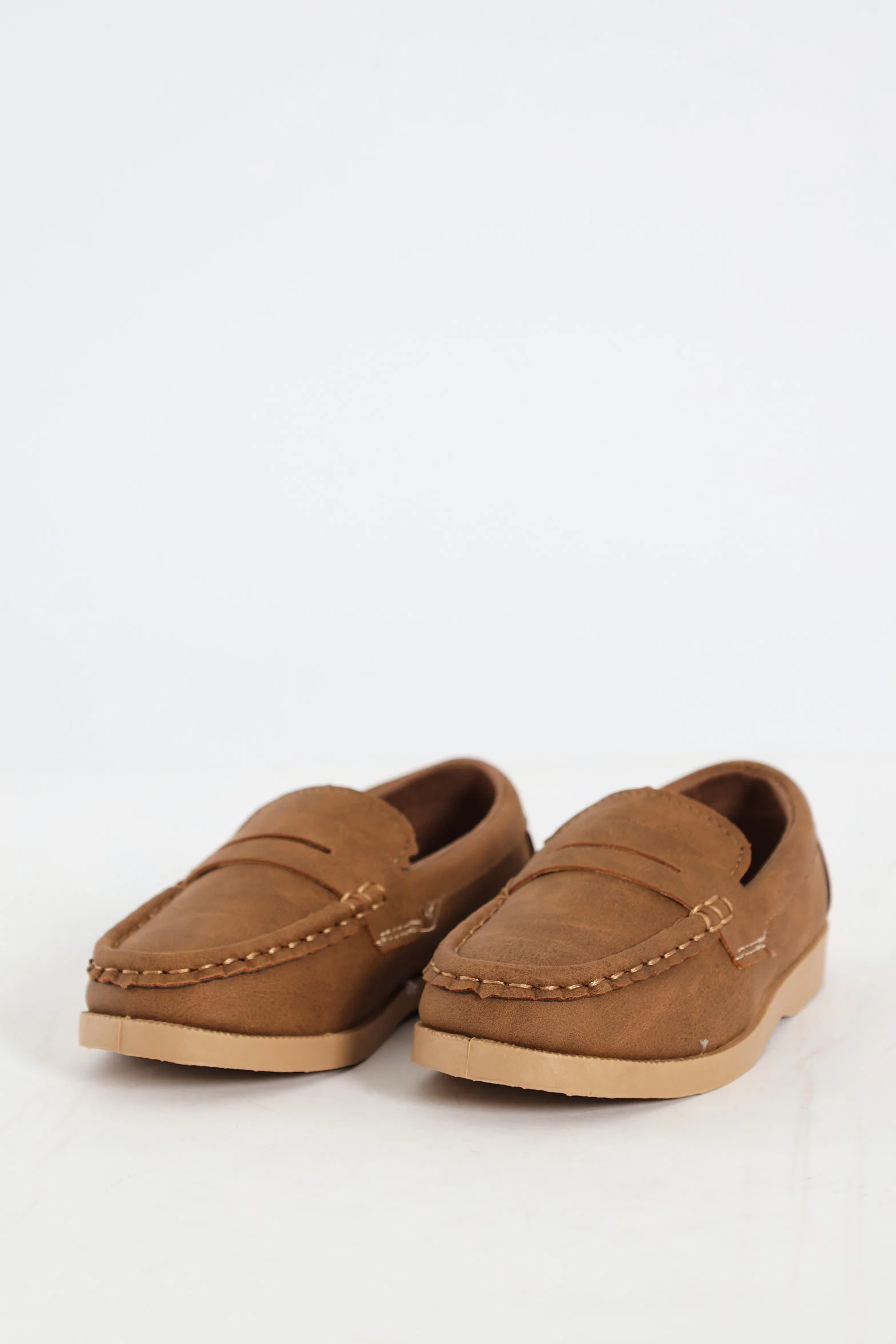 Pre-Boys Moccasin Slip On - Brown - Image 3