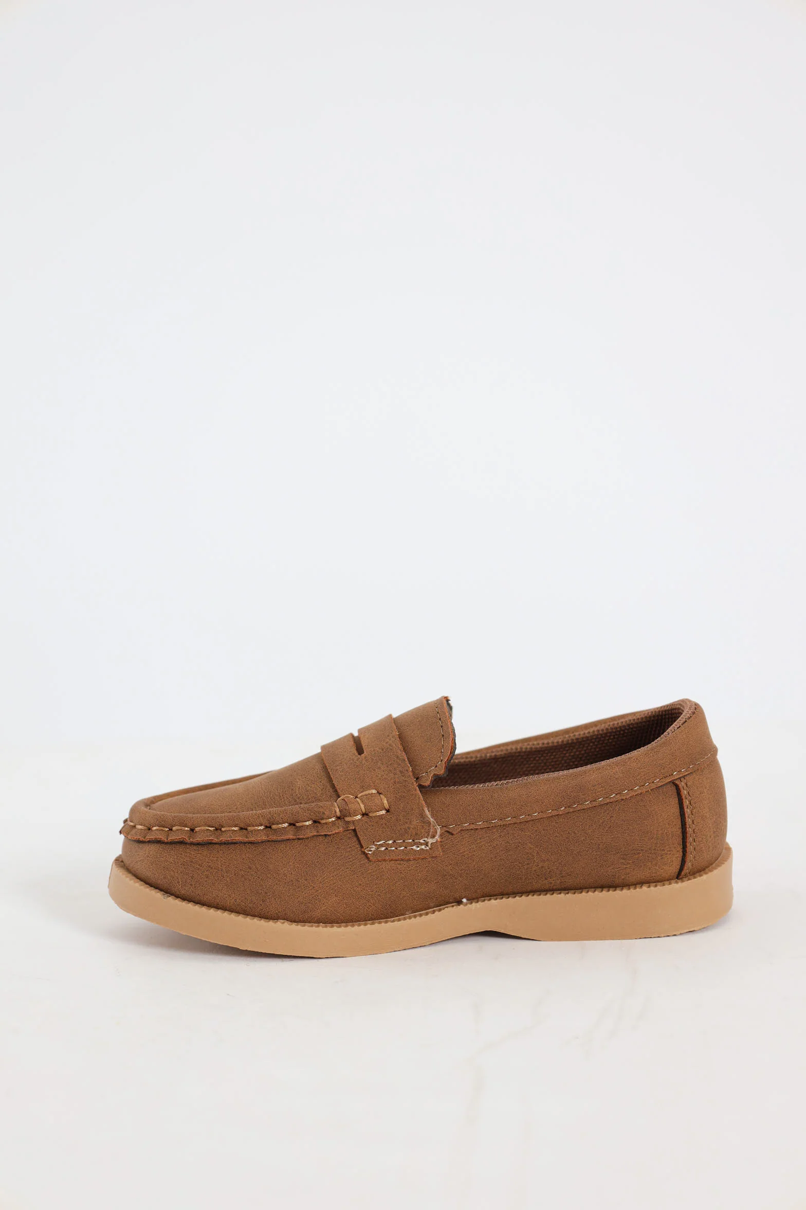Pre-Boys Moccasin Slip On - Brown - Image 4