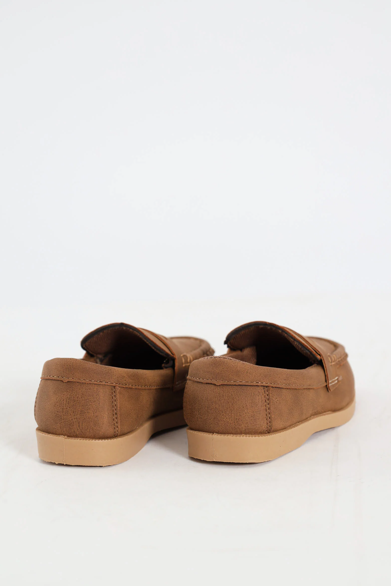 Pre-Boys Moccasin Slip On - Brown - Image 5