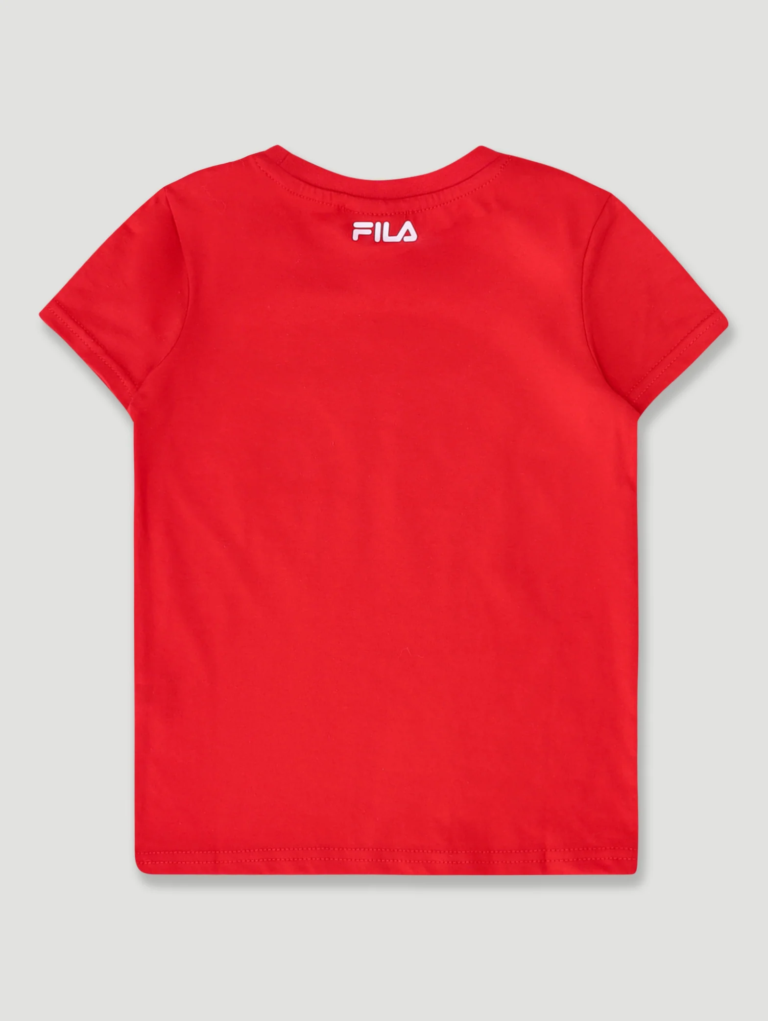 Pre-Boys Mono Deckle Tee - Red - Image 2