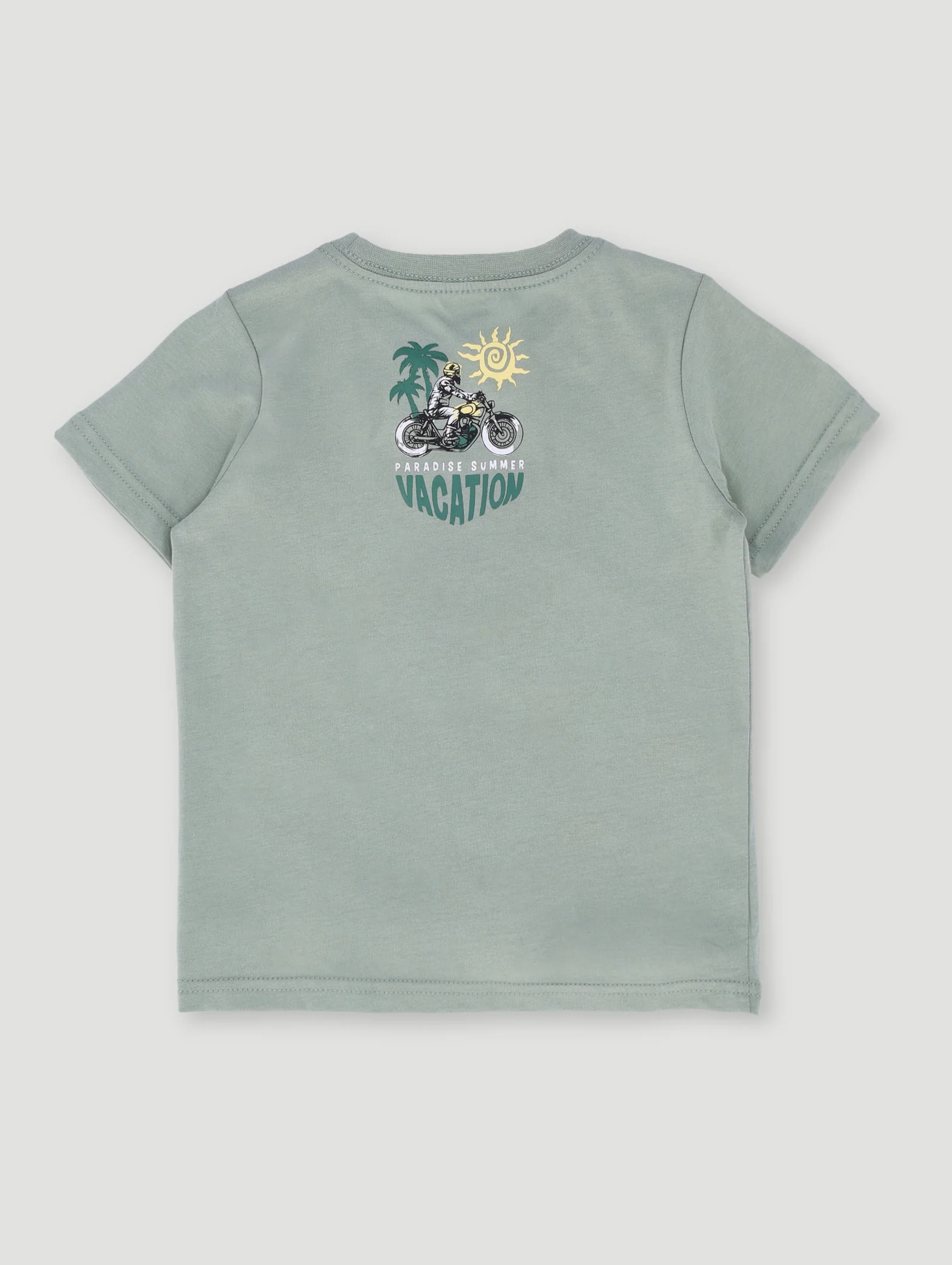 Pre-Boys Motorbike Tee - Sage - Image 3