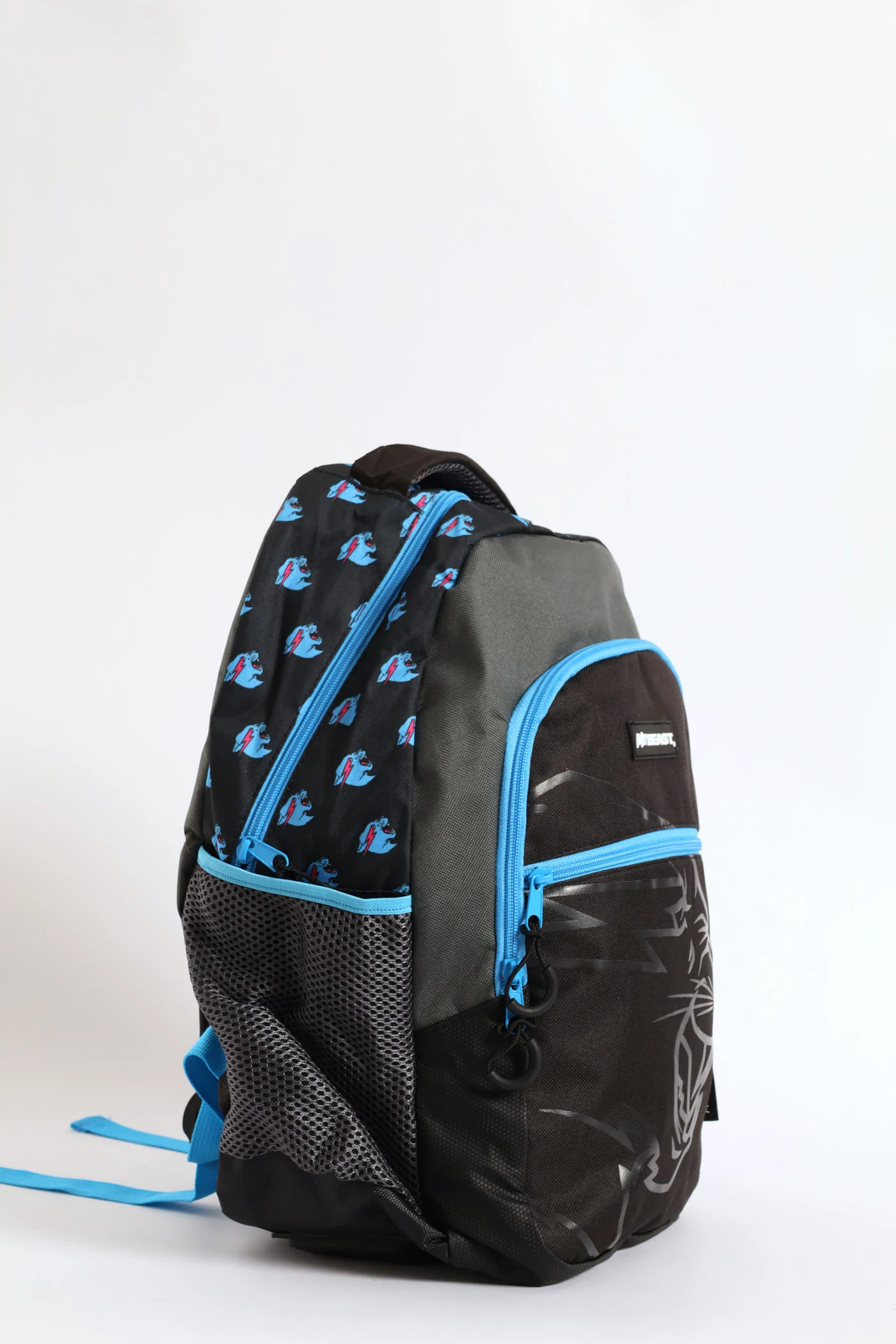 Pre-Boys Mr Beast Backpack - Black/Blue - Image 2