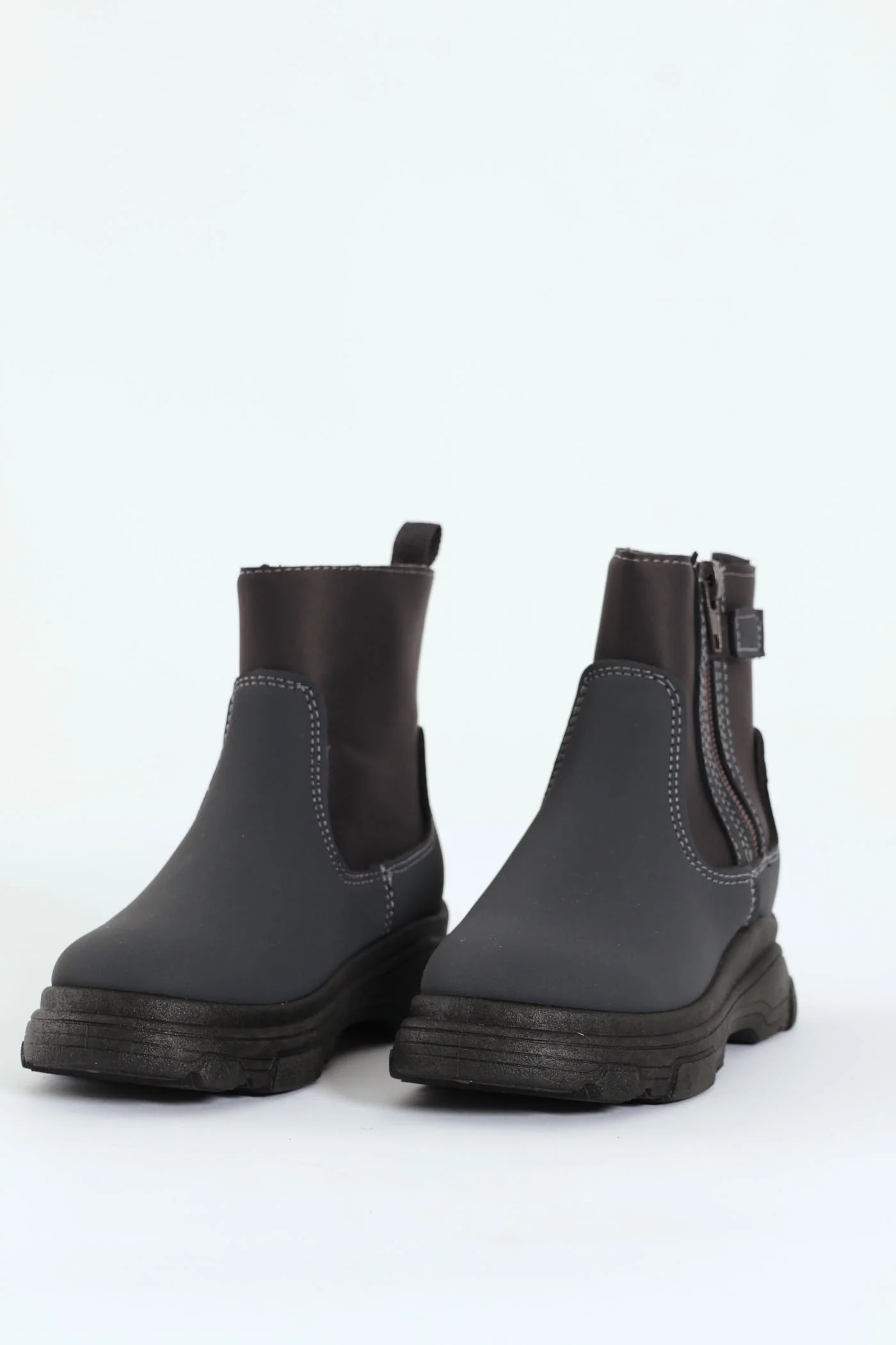 Pre-Boys Neoprene Chelsea Boot - Charcoal - Image 4