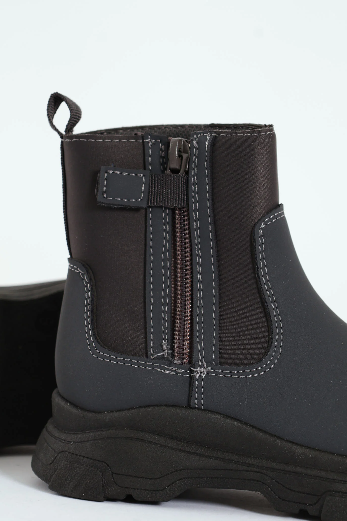 Pre-Boys Neoprene Chelsea Boot - Charcoal - Image 5