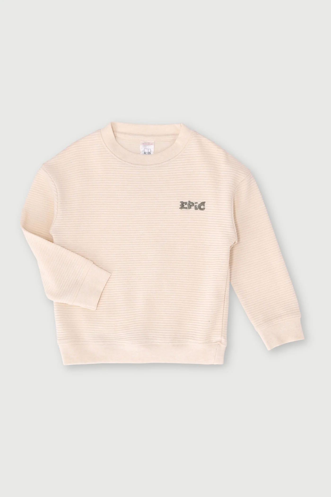 Pre-Boys NY Embellished Textured Crew Sweater - Ecru - Image 2