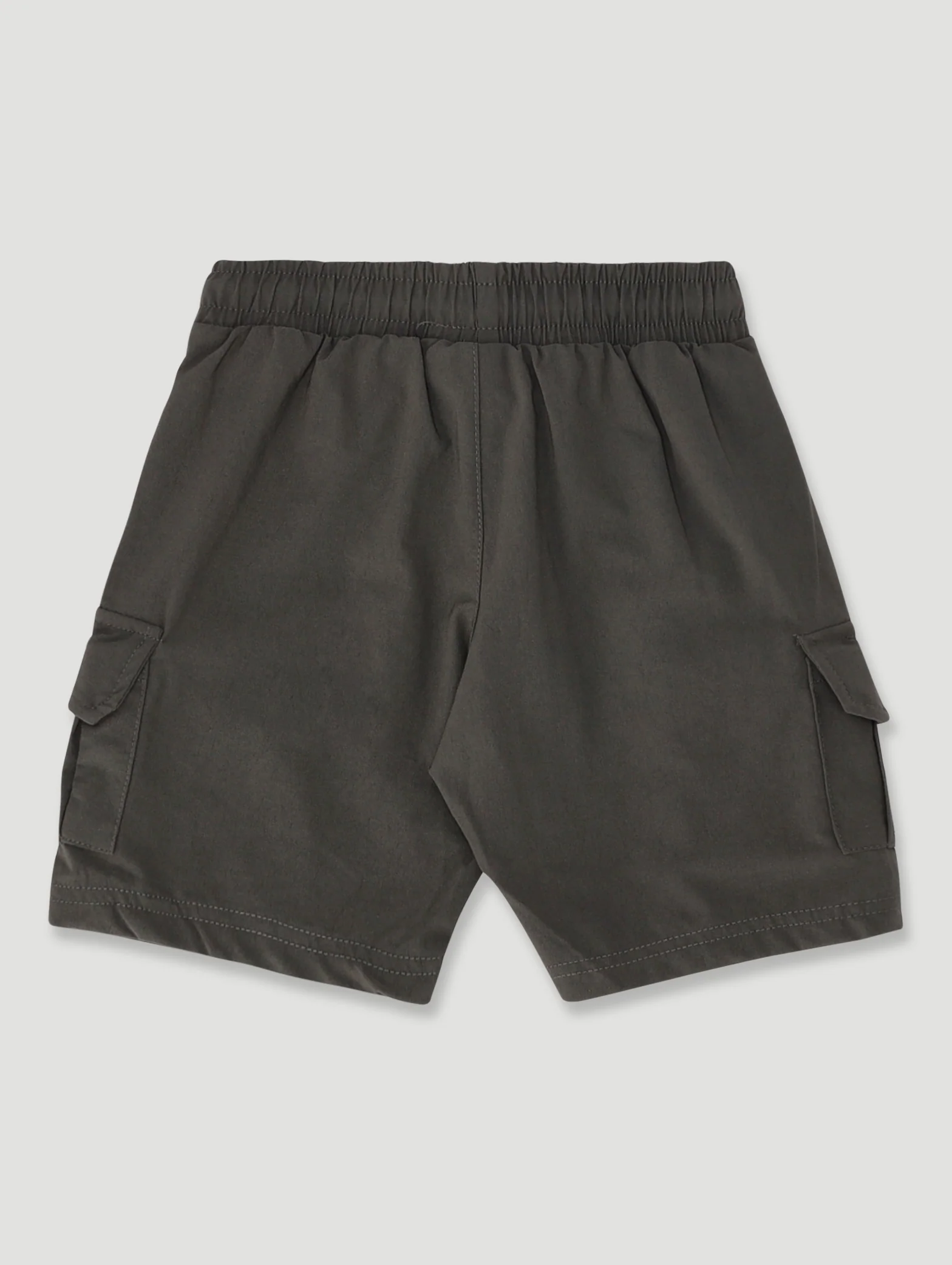 Pre-Boys Nylon Cargo Shorts - Dark Green - Image 2
