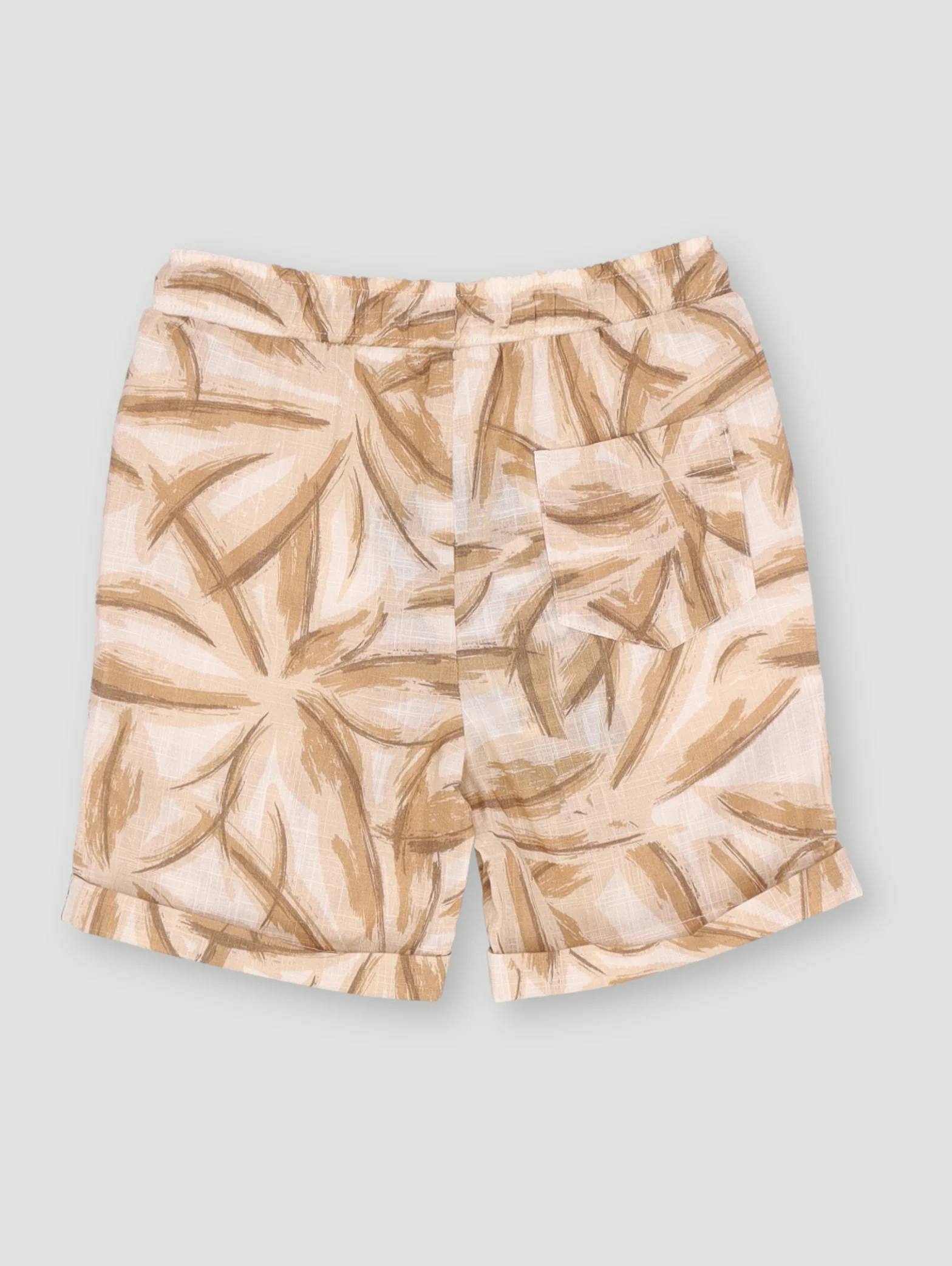 Pre- Boys Palm Cotton Slub Short - Multi - Image 2