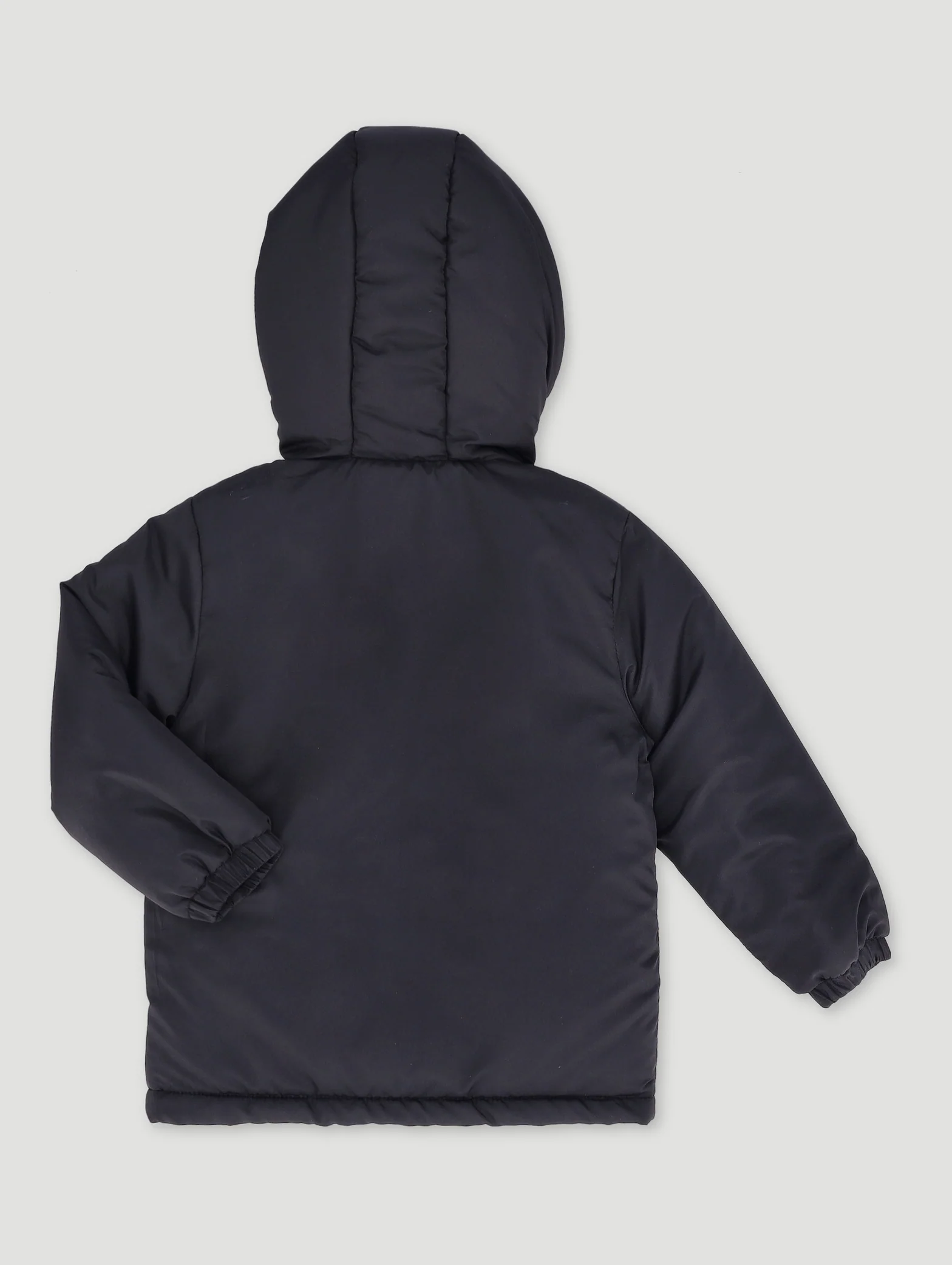 Pre-Boys Parka Longer Length Jacket - Black - Image 2